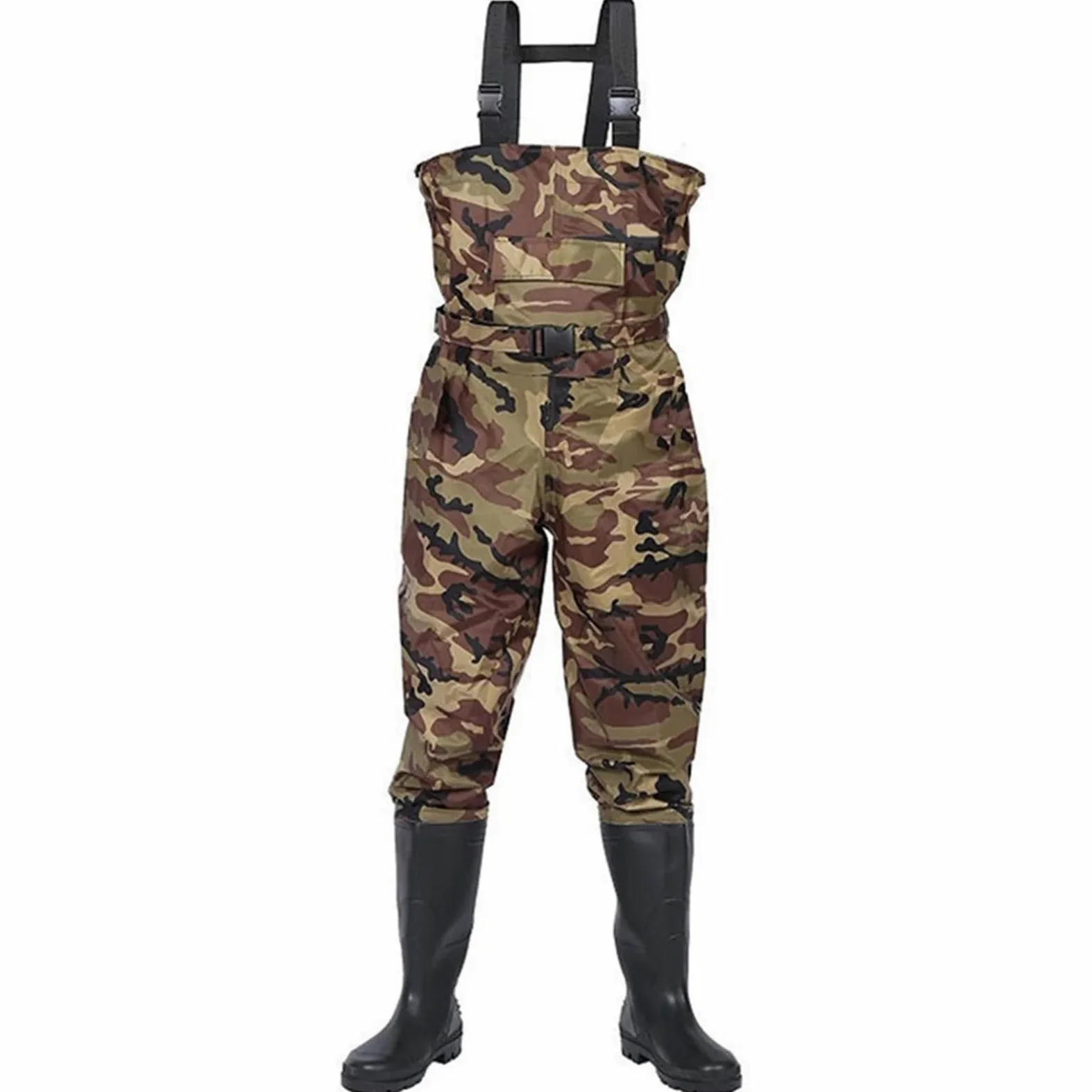 Generisch Peto para hombre, camuflaje, pantalones de ocio para hombre, largos, pantalones de trabajo, impermeables, pantalones de exterior, resistentes a la abrasión, mono ajustado, pantalones de