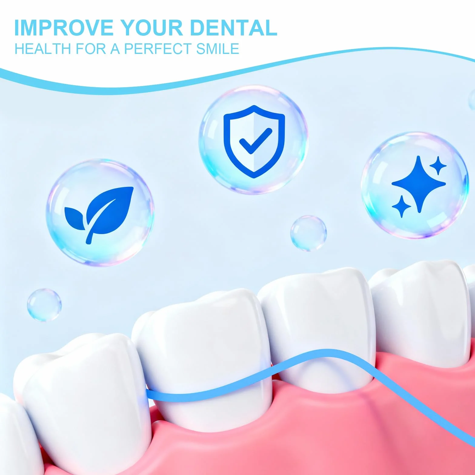 Papel de lija interdental 4 mm x 6 m, 3 volúmenes