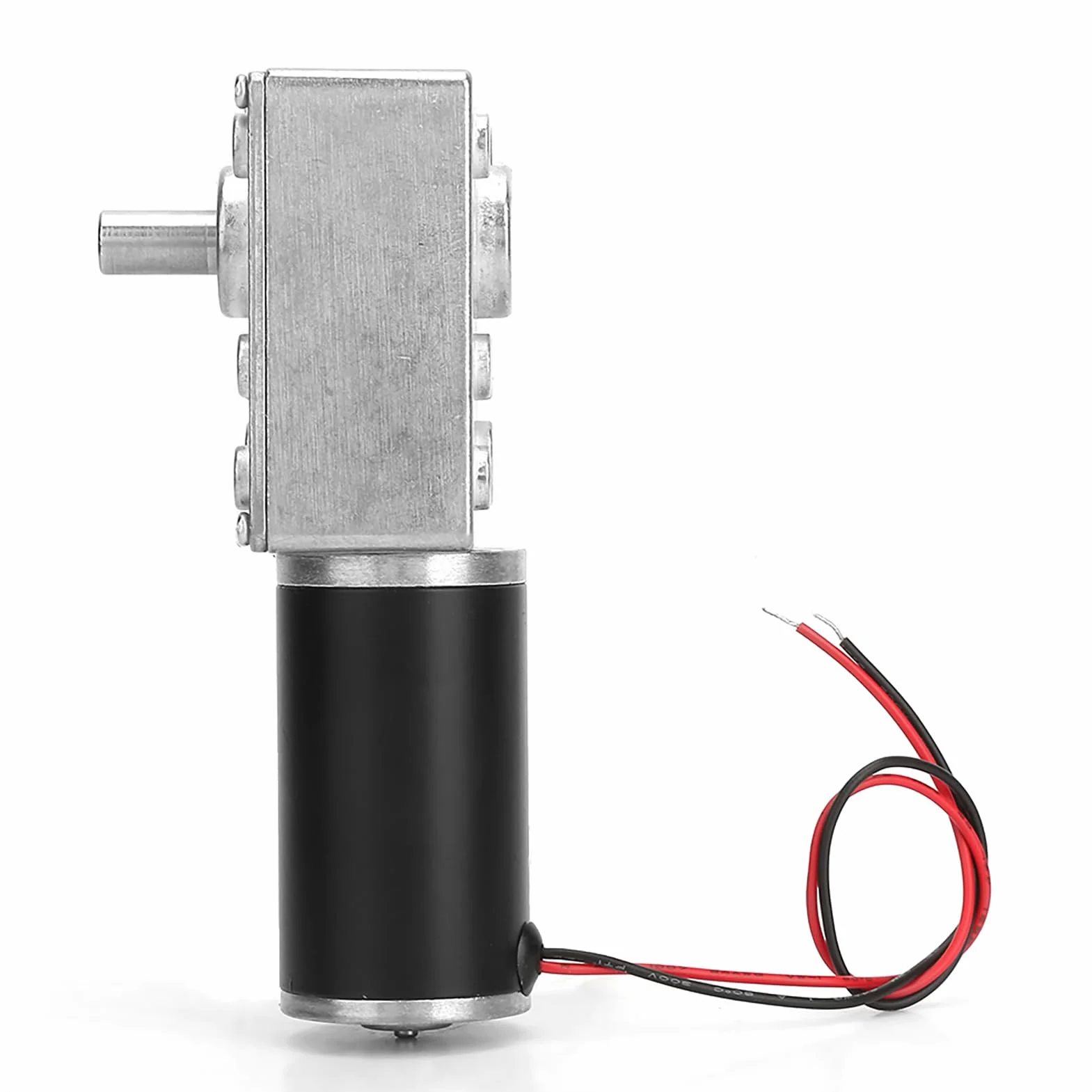Yosoo Health Gear Motor de Engranajes CC 12V, Alta Velocidad de Torsión, Caja de Cambios Eléctrica Reversible Eje 8mm