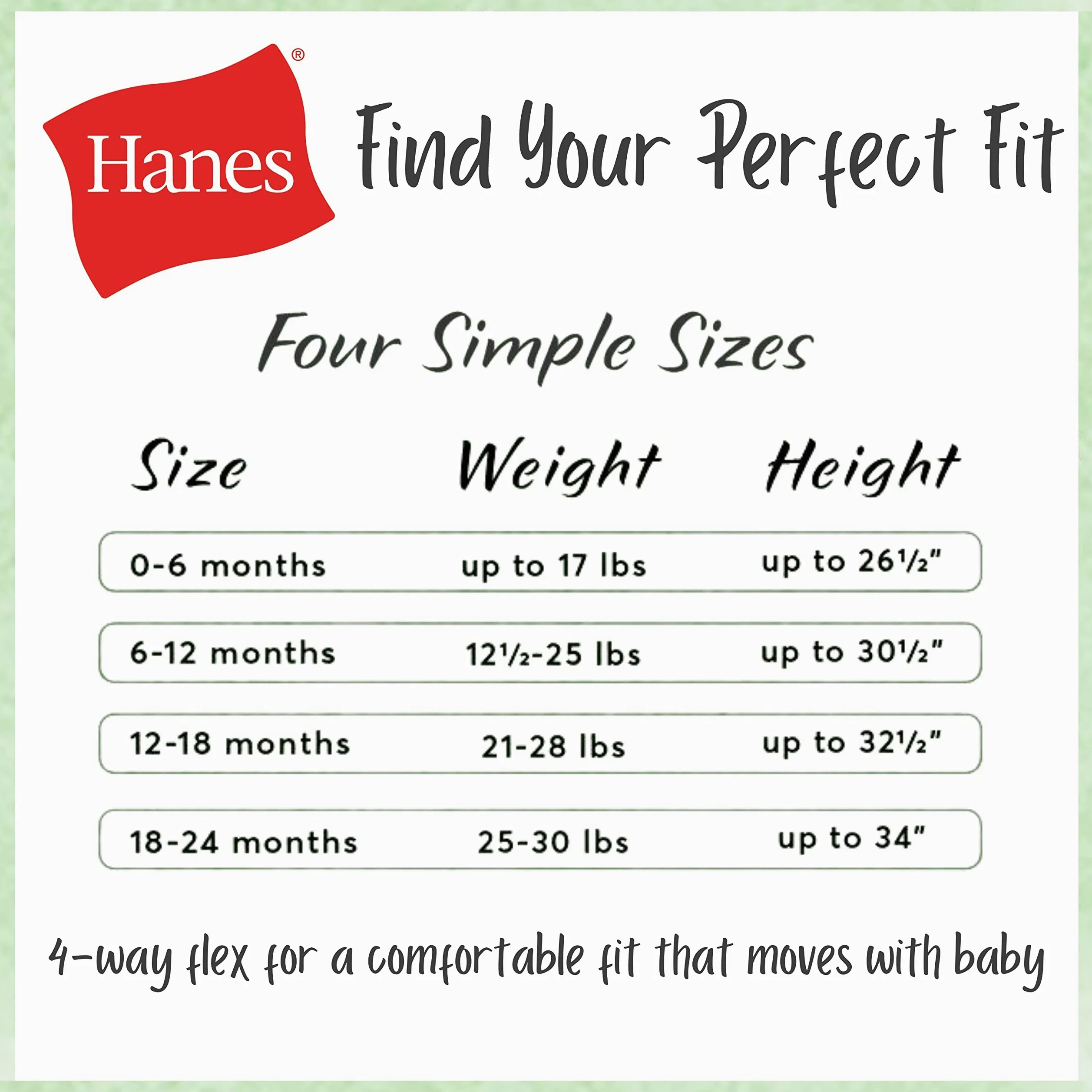 Hanes Camiseta Unisex de Manga Larga para bebé, Camiseta de Punto Flexible definitiva para niños y niñas, Paquete de 4, Gris/Blanco (Grey/White/Stripes), 0-6 Meses