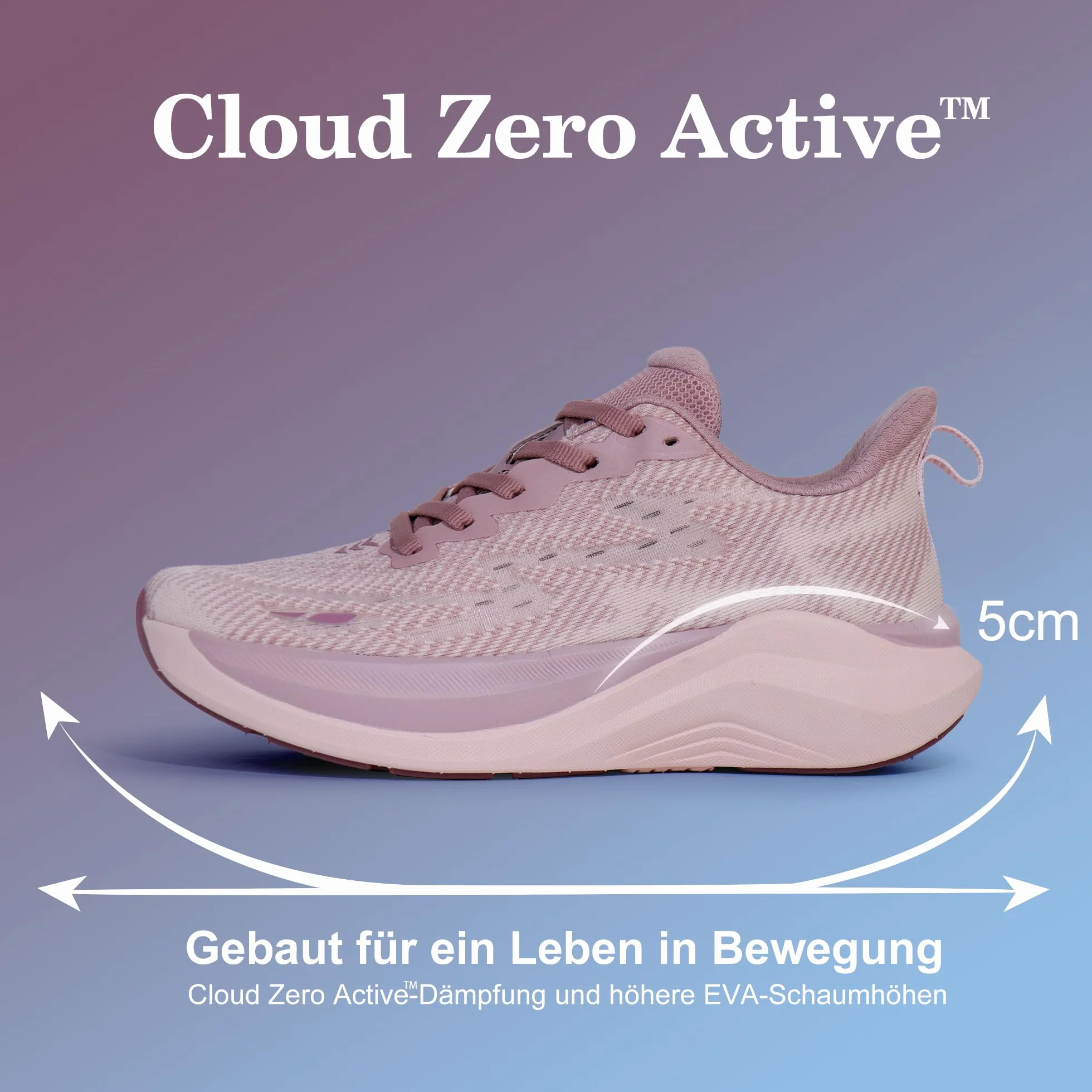Hawkwell Zapatillas Deportivas Transpirables Cloud Zero Active Cushion para Mujer, para Caminar, a la Moda, para Gimnasio, para el Trabajo médico