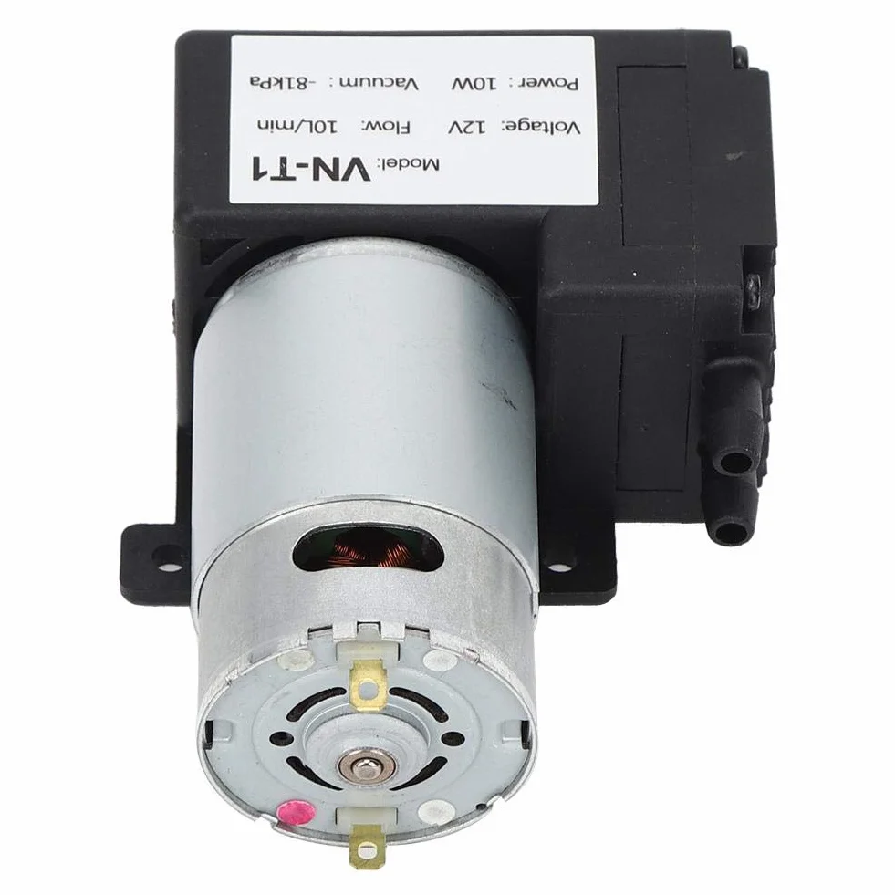Bomba de vacío DC 12V 10L/min VN-T1 Compresor de aire silencioso