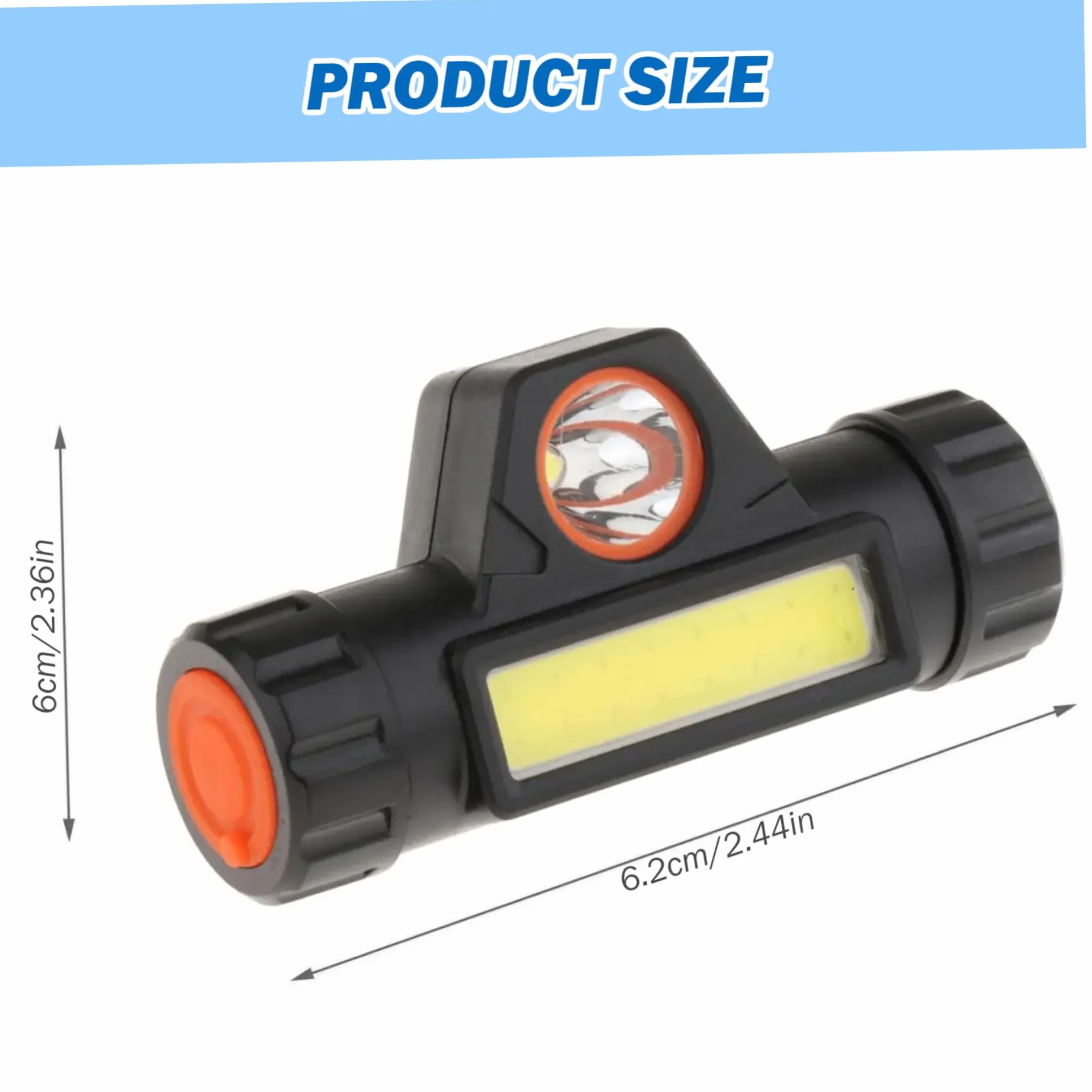 Luz de casco de soldadura giratoria de doble iluminación con abrazadera magnética USB