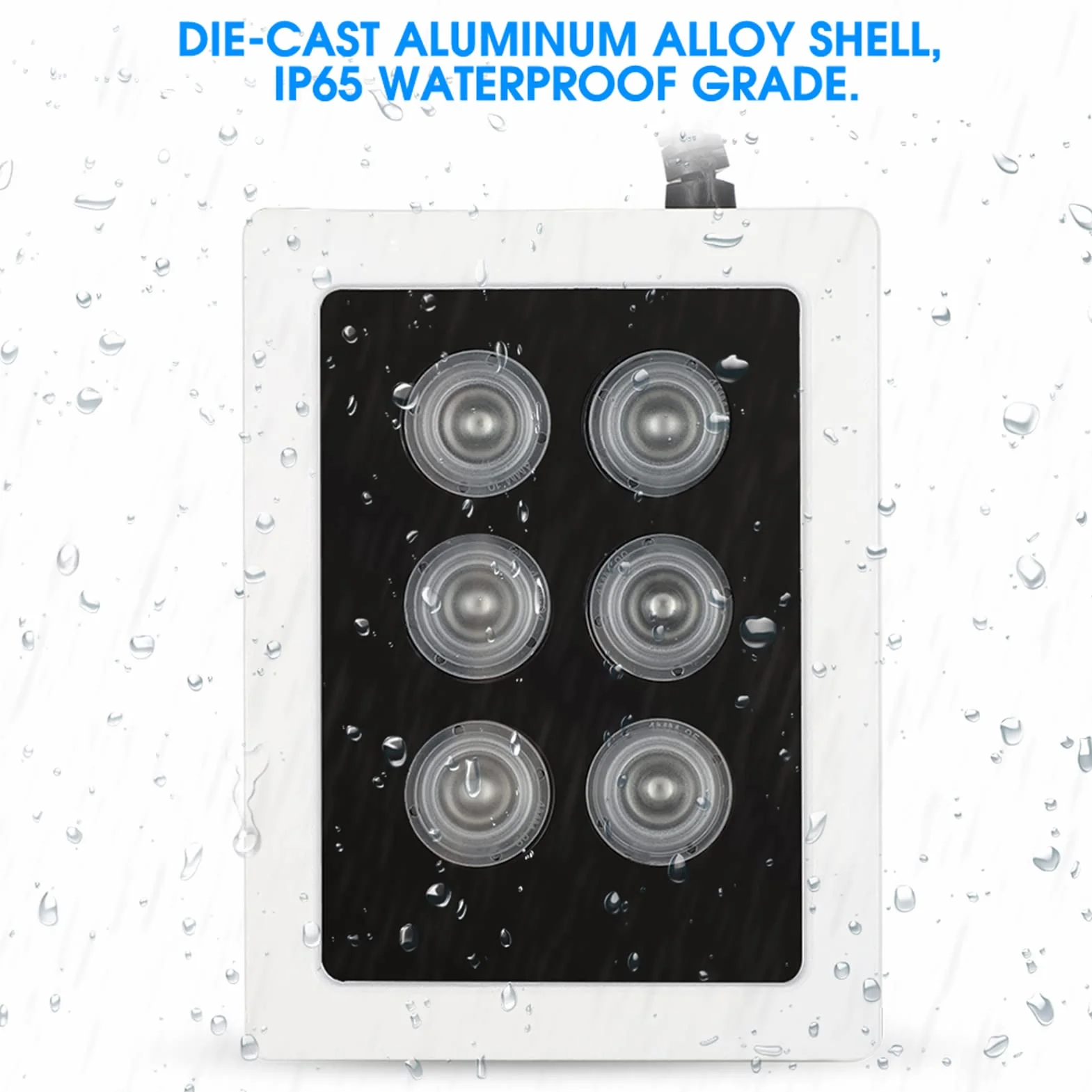 Iluminador IR DC12V 6W IP66 a Prueba de Agua para Cámara de Seguridad