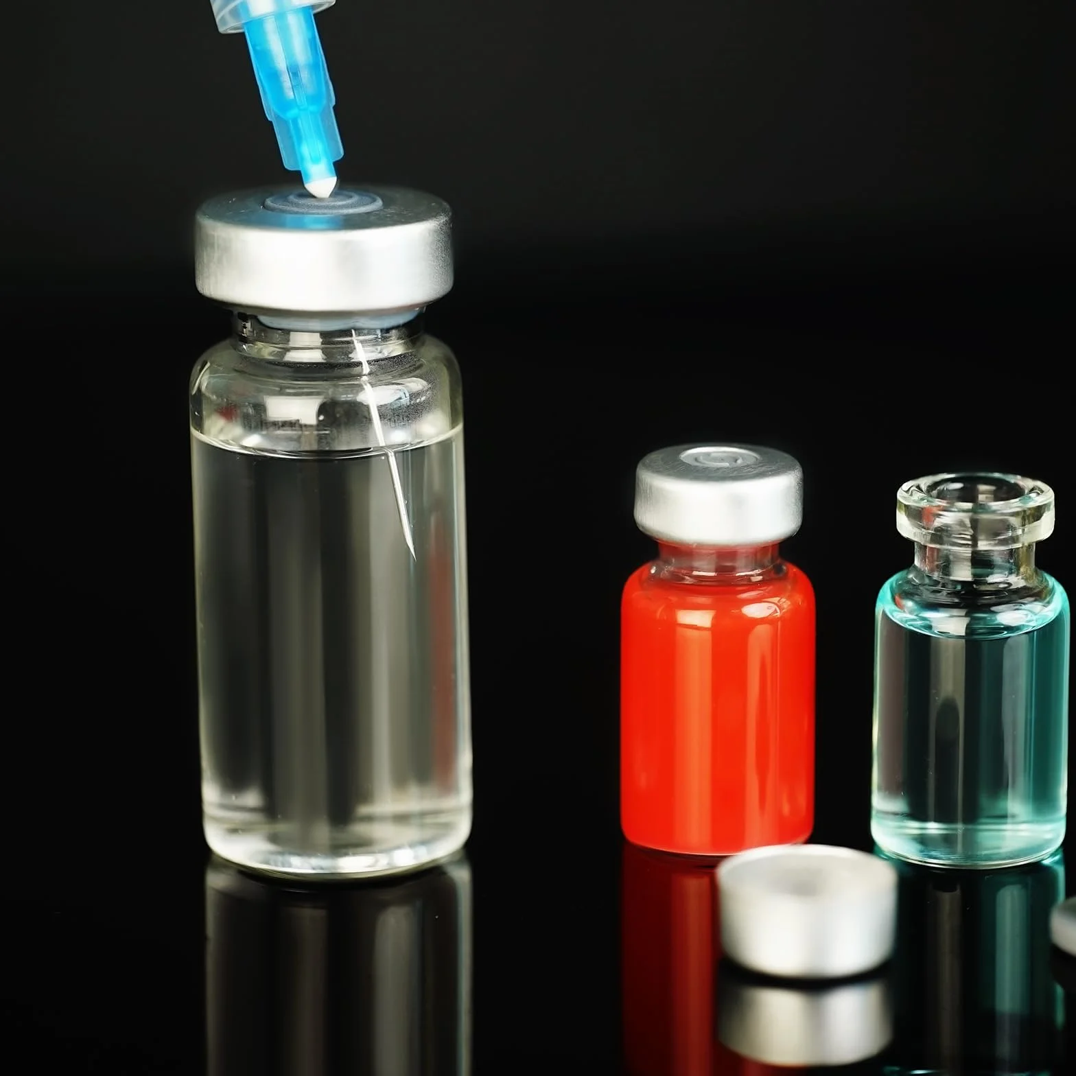 Pack de 10 viales de muestra sellados de 3 ml, frascos Headspace con fondo transparente