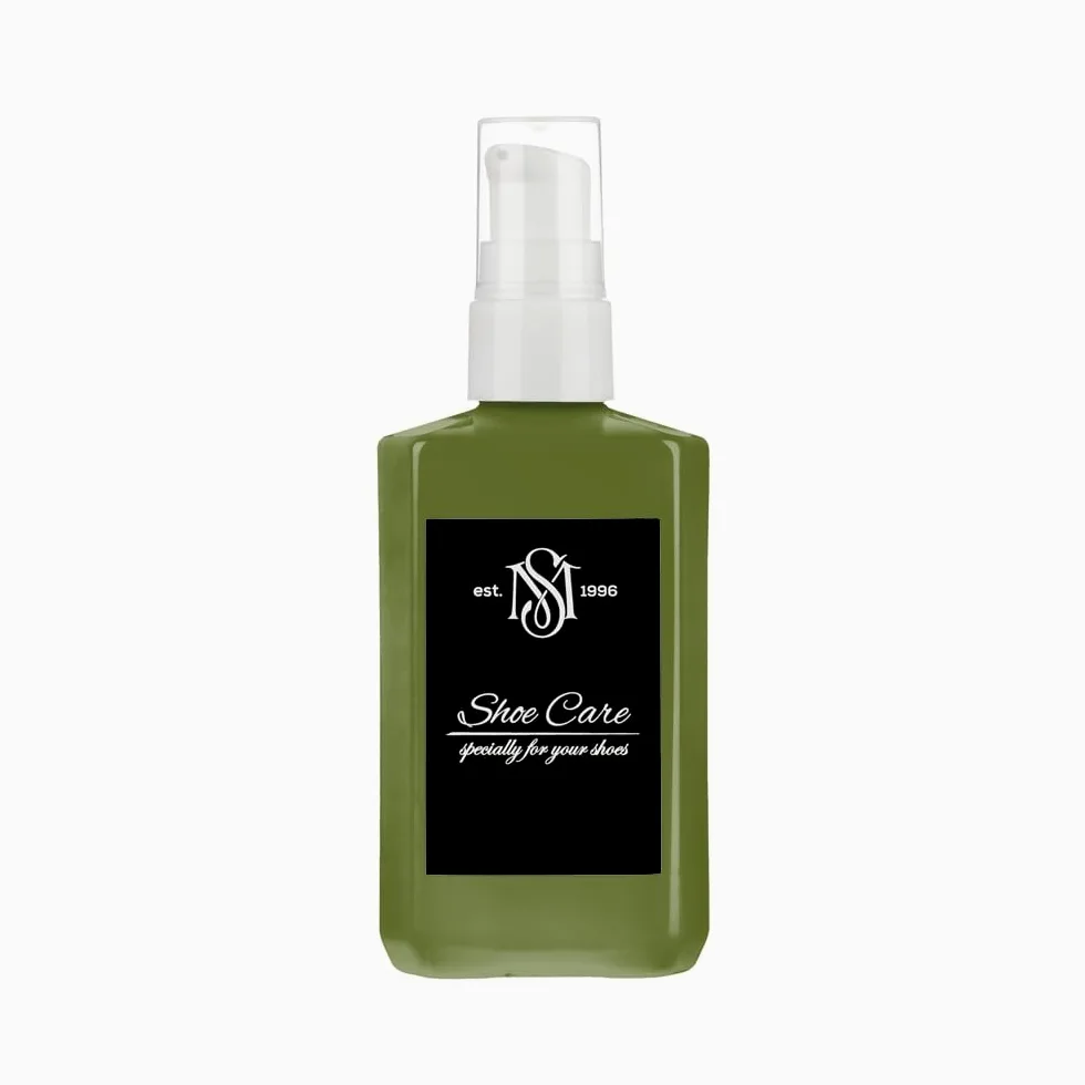 Bálsamo de cuero - NCS S 5040-G50Y Blackest Moss - Acondicionador suavizante para zapatos y revitalizador de color para artículos de cuero suaves - 100.5 ml