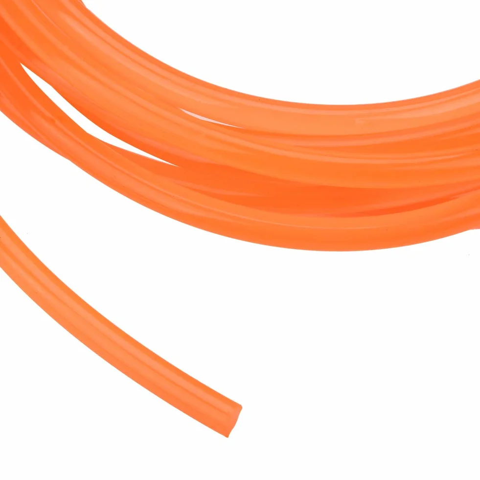 Correas redondas de uretano de alto rendimiento, correa de transmisión de PU Naranja 8mm x 5m