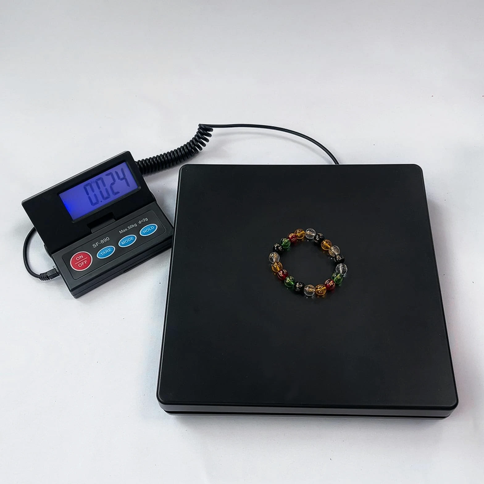 Báscula postal digital de 50 kg de capacidad con precisión 2G, báscula portátil para paquetes, equipaje y correo