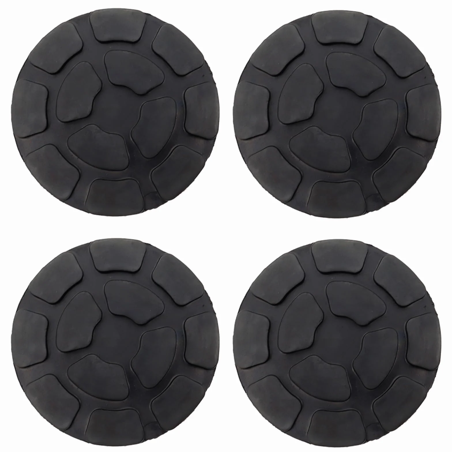 Soporte de plataforma elevadora universal de goma, 4 piezas, protege el vehículo