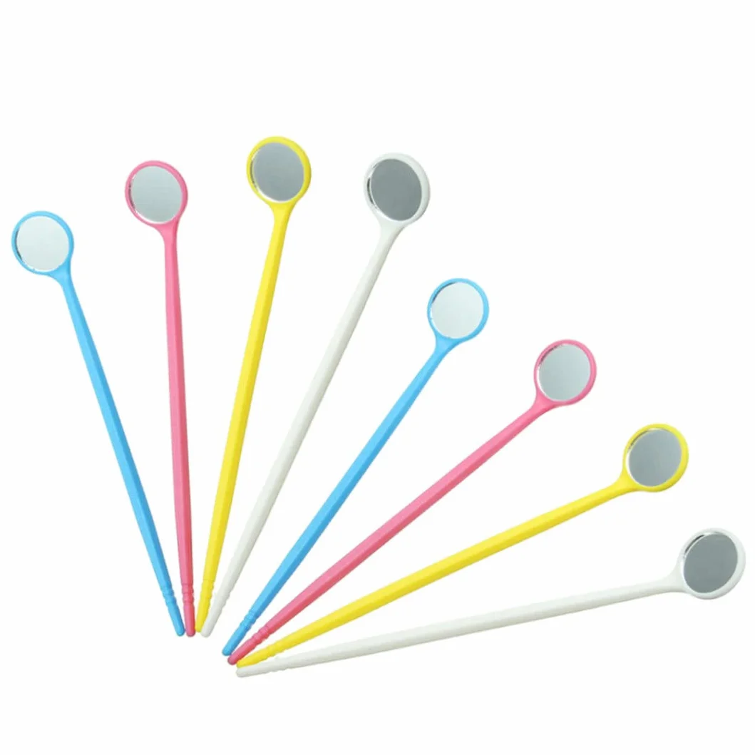 Dental Mirror Desechable 100pcs Anti-fog Herramientas dentales portátiles Espejo bucal