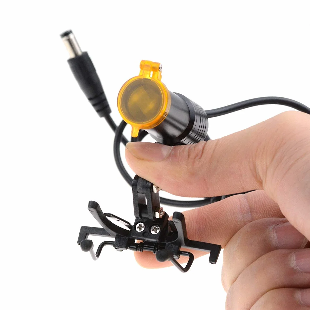 Lupa con Luz LED 5W Portátil con Clip de Metal para Lupas Binoculares