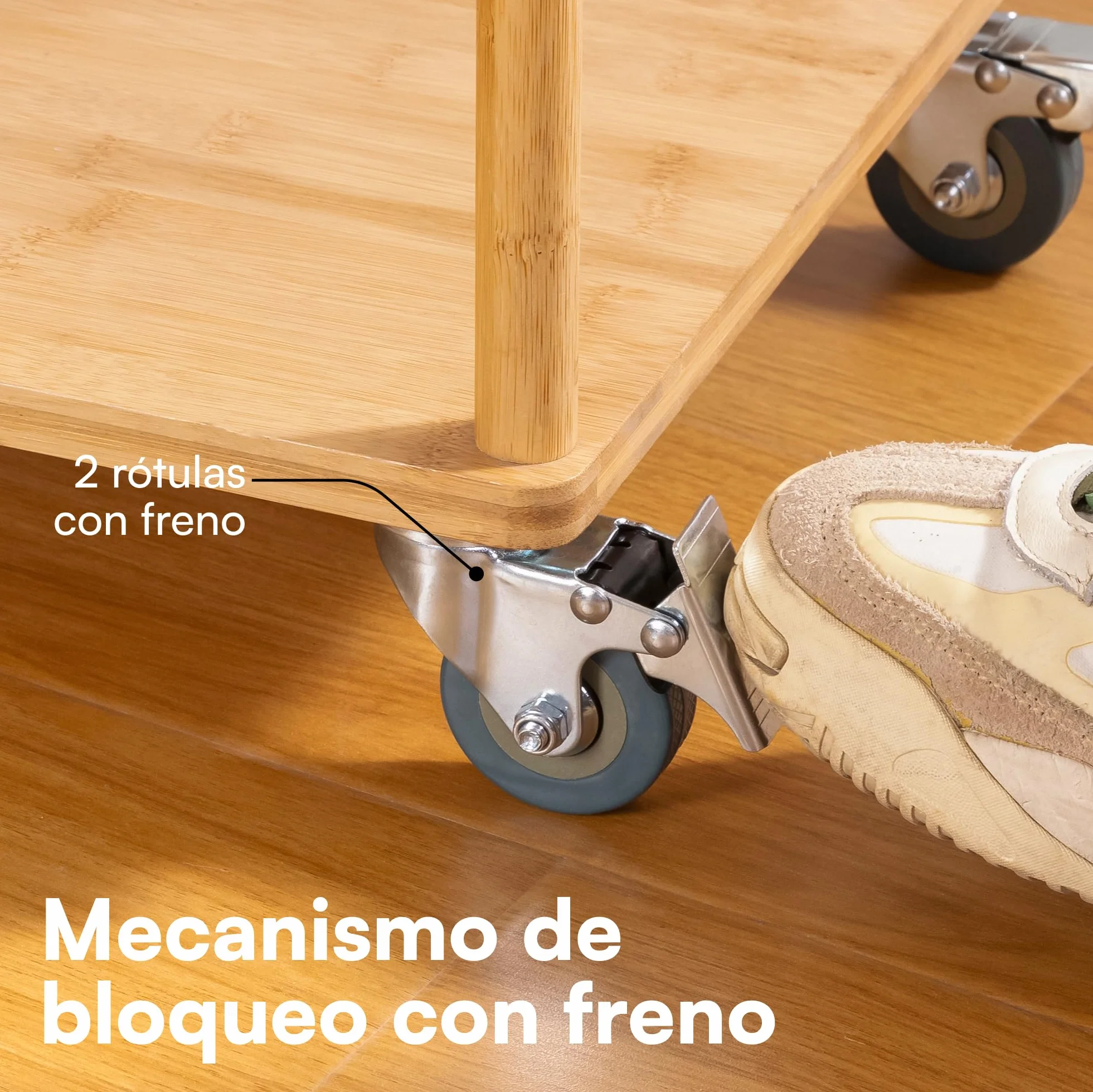 Ruedas para Muebles Pesados 50mm con Freno 4uds