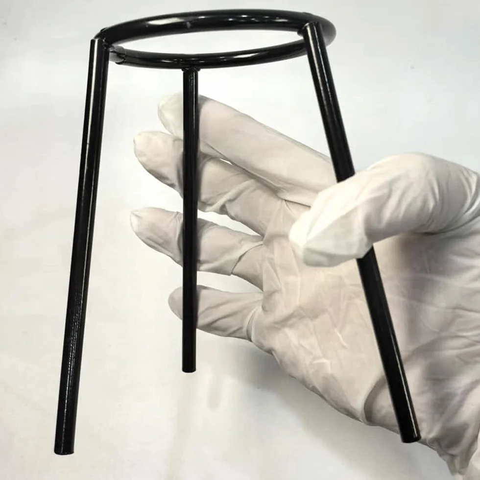 BORDSTRACT Lab Bunsen Burner Trípode, Lámpara de Alcohol Calentadores Soporte Laboratorio Química Educación