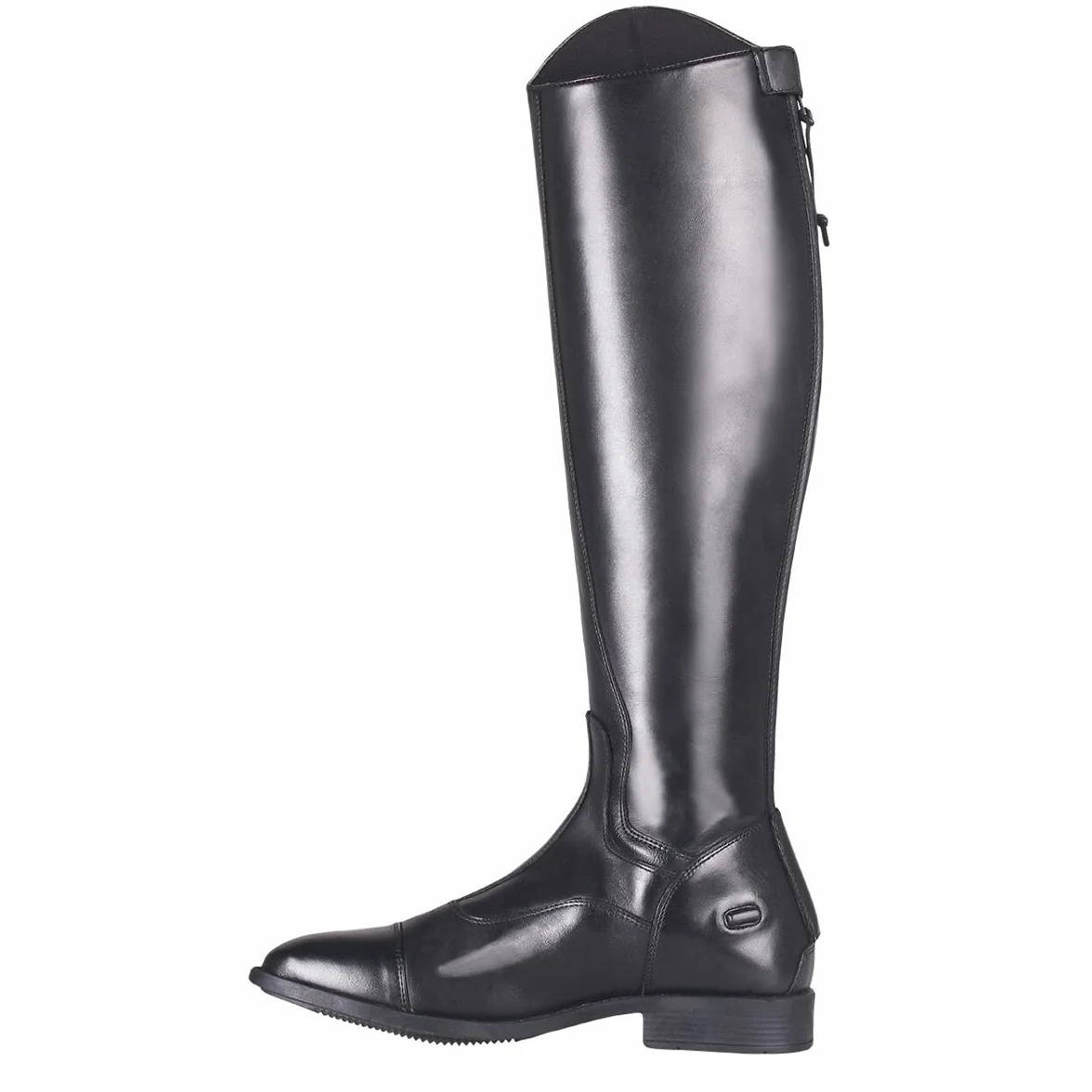QHP Hugo - Botas de equitación para hombre (piel de vacuno/poliuretano, talla 42-46), color negro