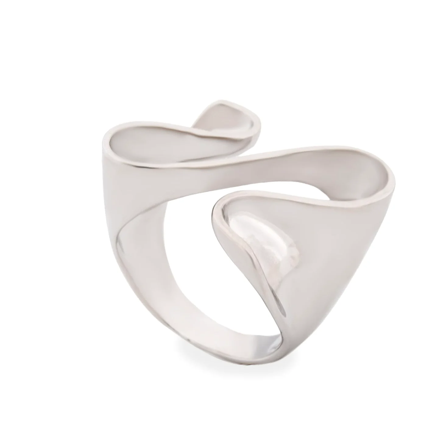 Anillos de diseño de Forma fluida y Ondulada
