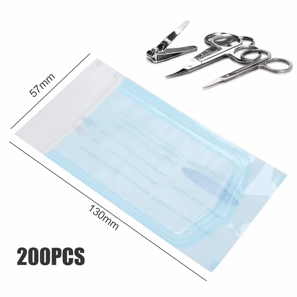 Bolsa de Esterilización Dental 200pcs 57x130mm Auto Sellado