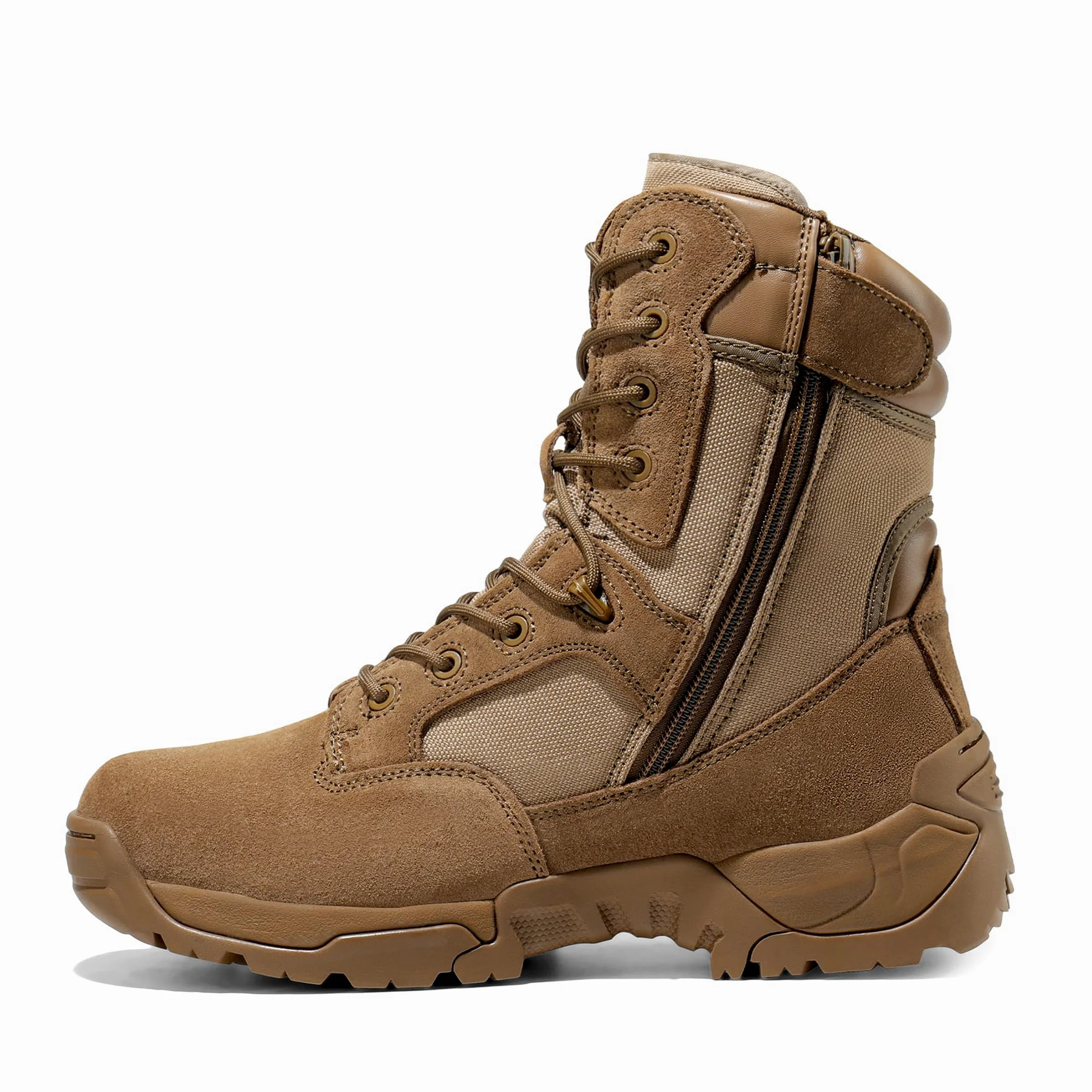 NORTIV 8 Botas de Trabajo Tácticas Militares para Hombre Botas Policiales Senderismo Motocicleta Botas Combate