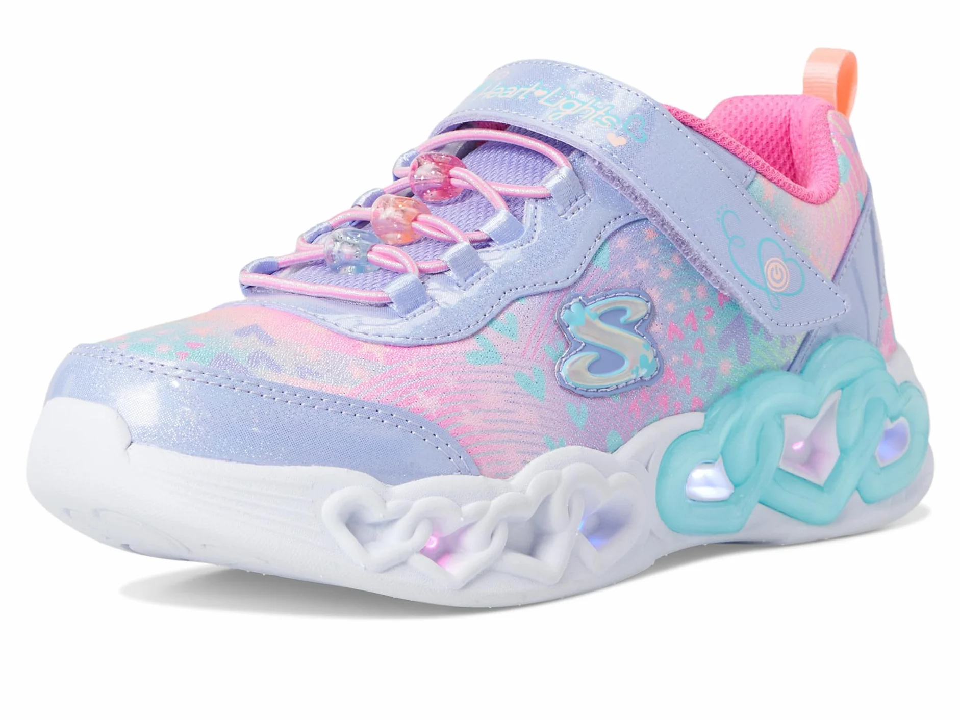 Skechers Infinite Heart Lights Zapatillas para niñas