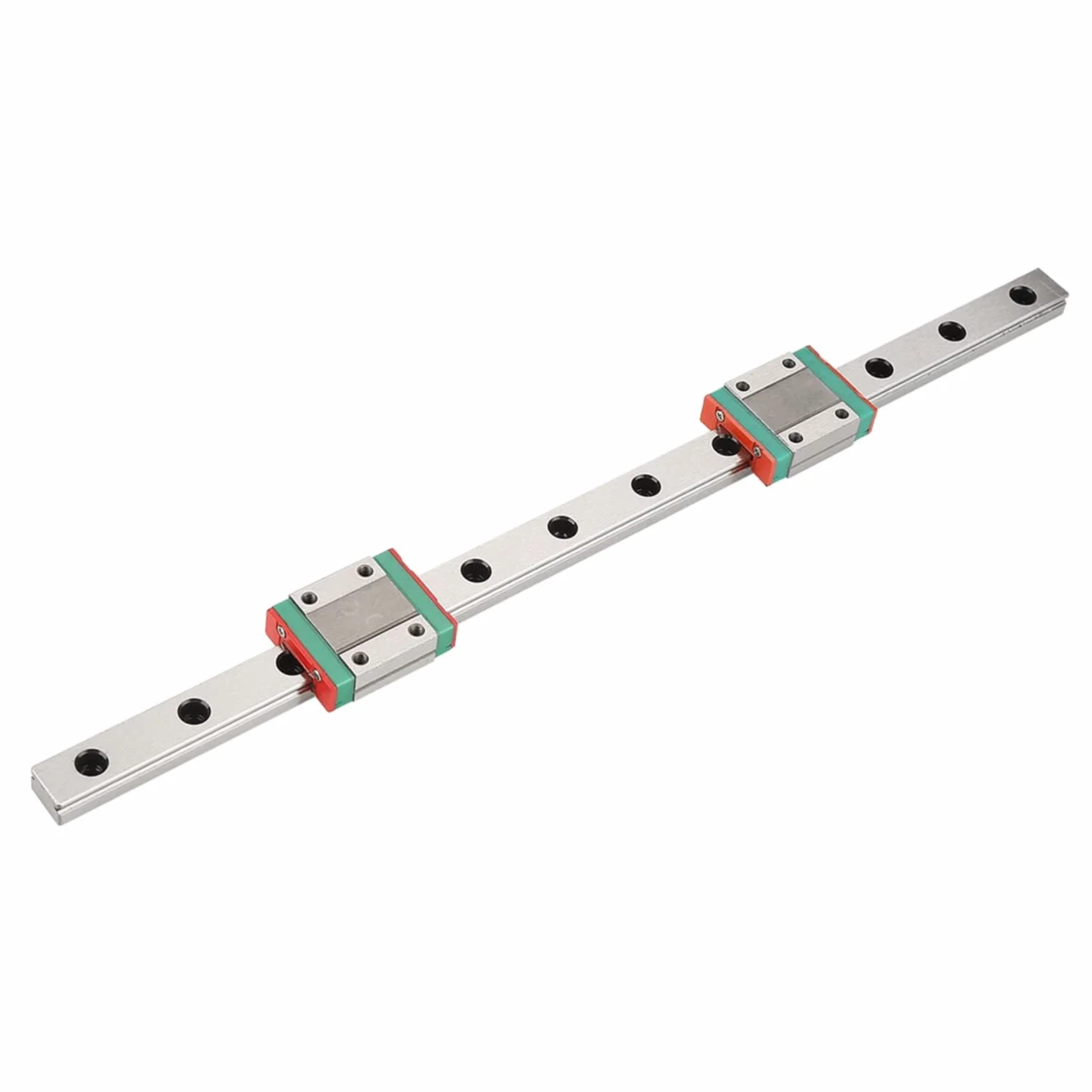 Riel De Guía Lineal En Miniatura MGN12 300mm 12mm Ancho 2 Bloques Deslizantes MGN12B Contacto 4 Puntos