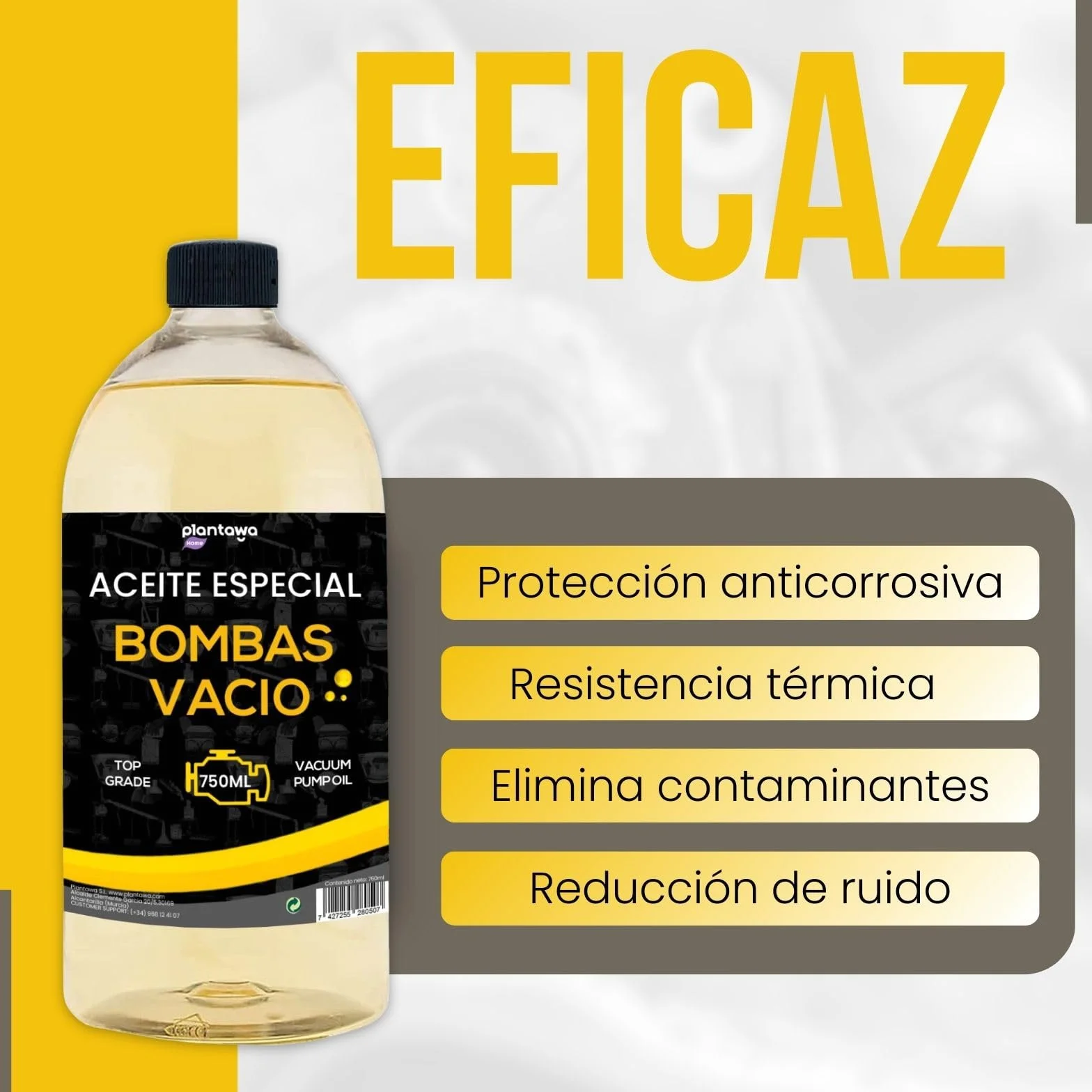 Aceite para Bomba de Vacío 750ml Universal para Todas las Bombas