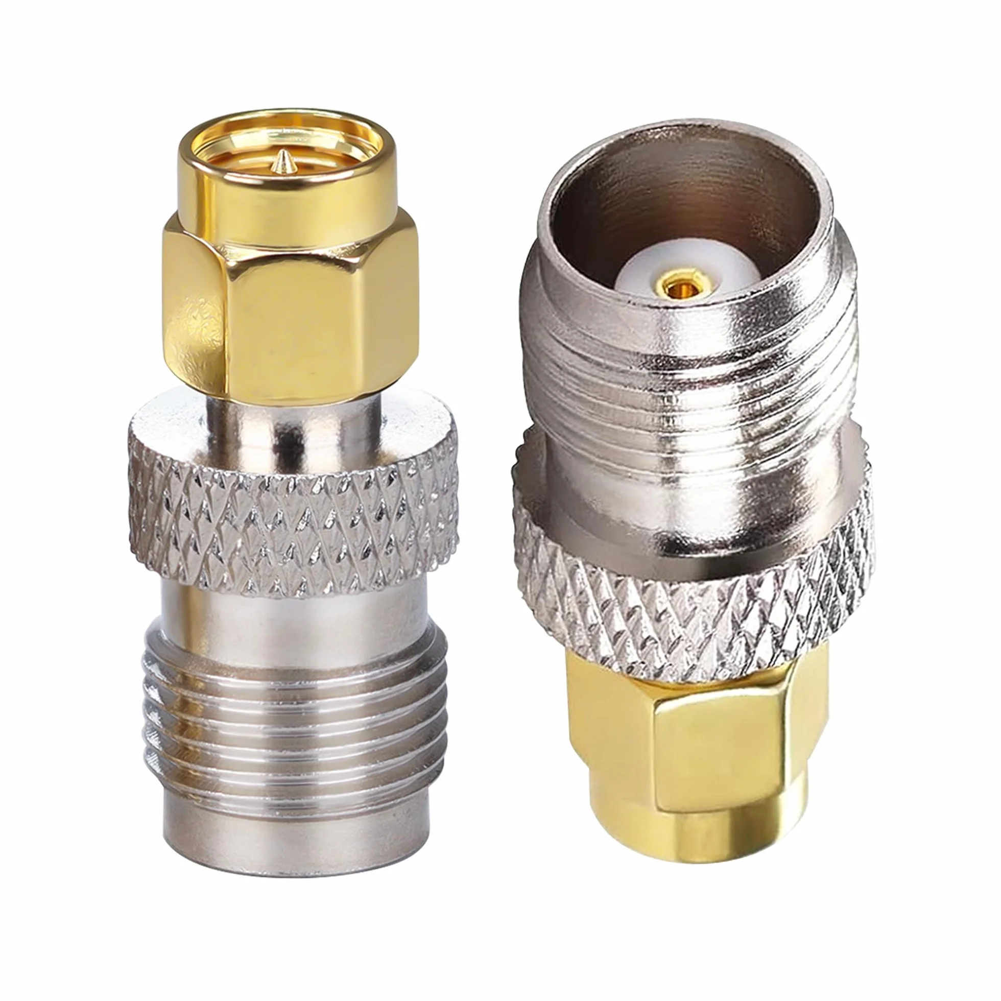 Adaptador SMA a TNC, Conector Coaxial SMA Macho a TNC Hembra 2 Piezas