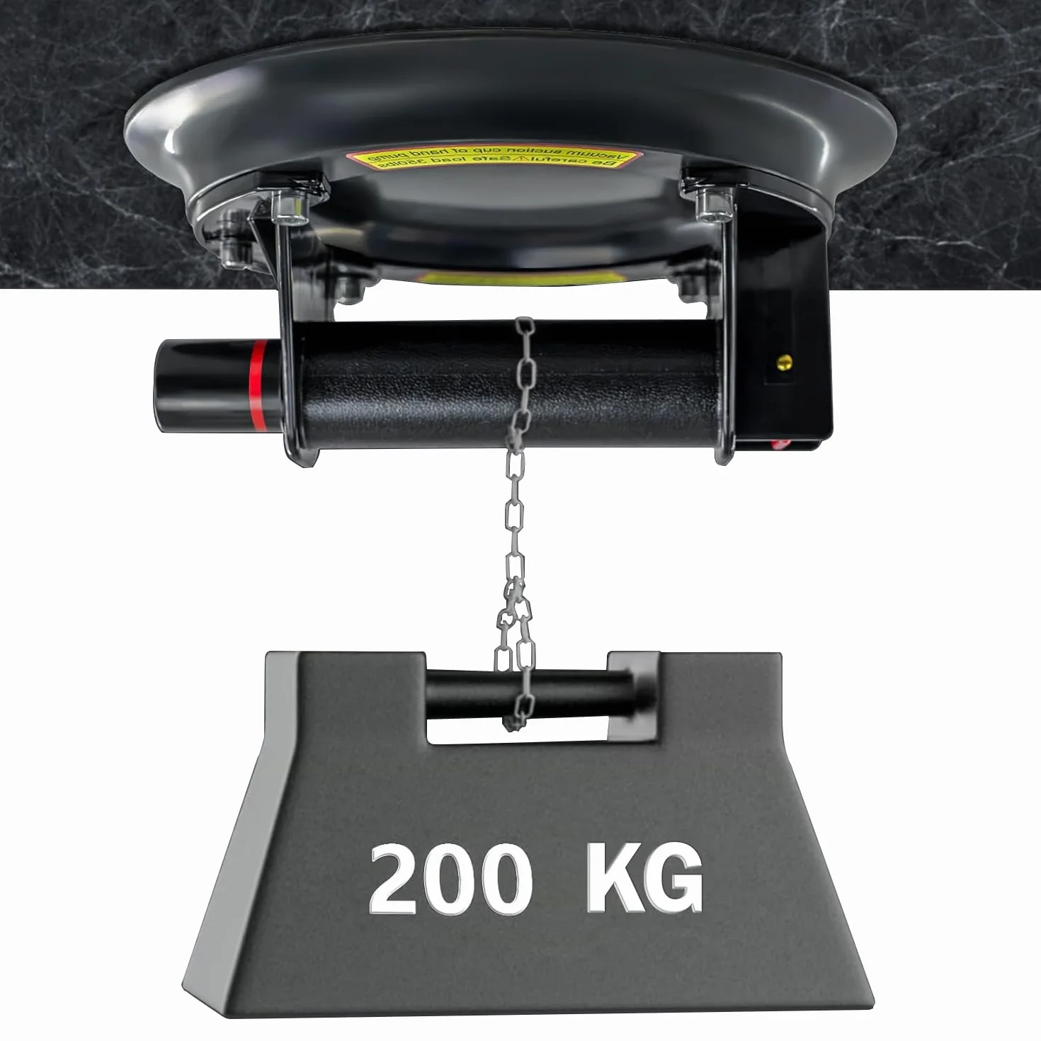 2 Piezas 8" Ventosas para Cristal 200KG, Ventosa de Vacío con Caja de Transporte