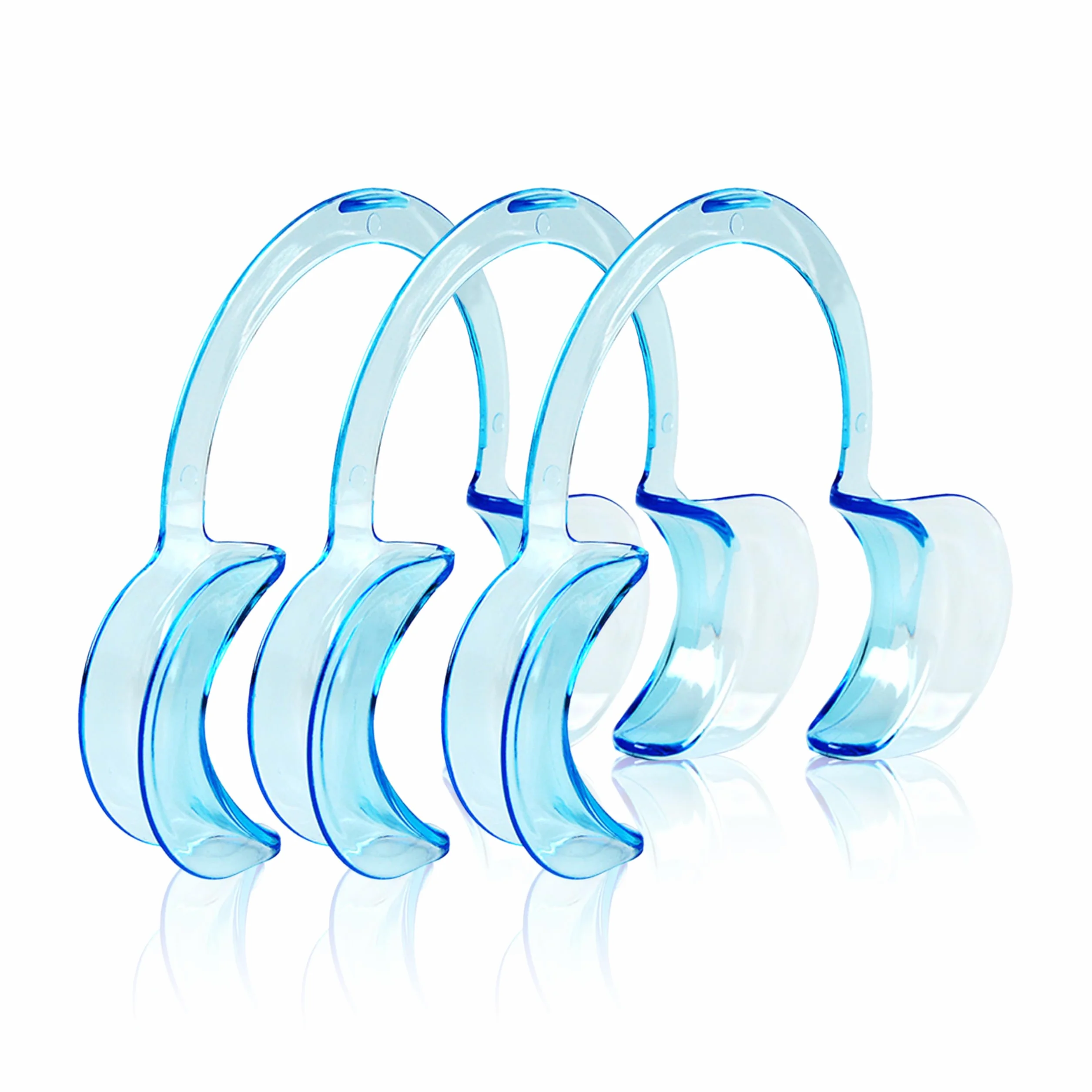 Retractor dental en forma de C para adultos – Pack de 3 abre bocas – Separadores de mejillas y labios, material de grado médico, reutilizables y esterilizables