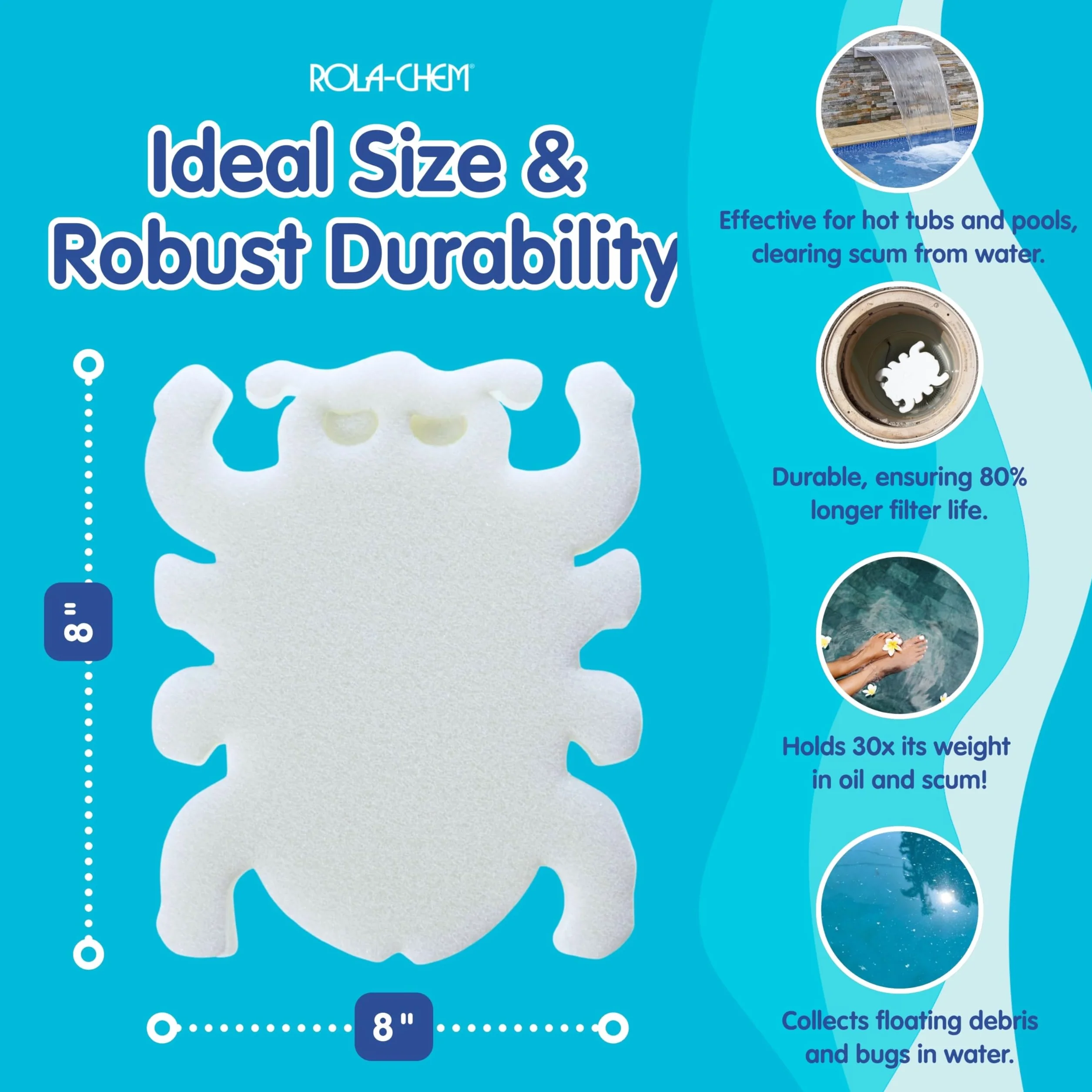 Chem Scumbug Rola Absorción de Aceite Esponja, 2 CT