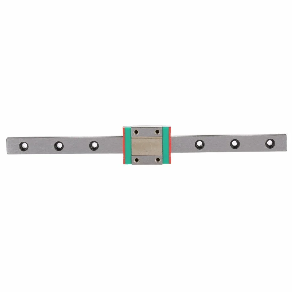 Carril lineal en miniatura 100-450 mm con bloque LML12B guía deslizante acero rodamientos 200mm