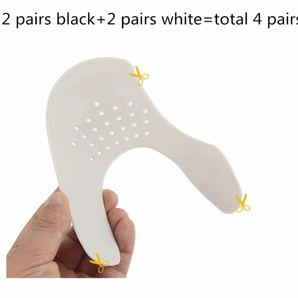 xd Protector Zapatillas 4 pares Antiarrugas Zapato Protector Puntera Zapato Prevenga Hendidura del Pliegue del Calzado Deportivo