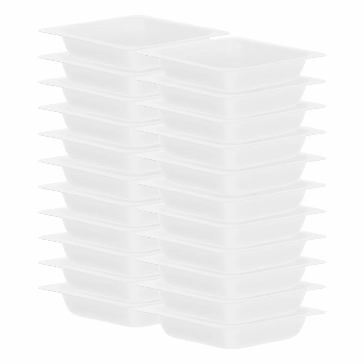 Platillos de Pesaje de Plástico 100 Piezas para Laboratorio Bandejas Pequeñas