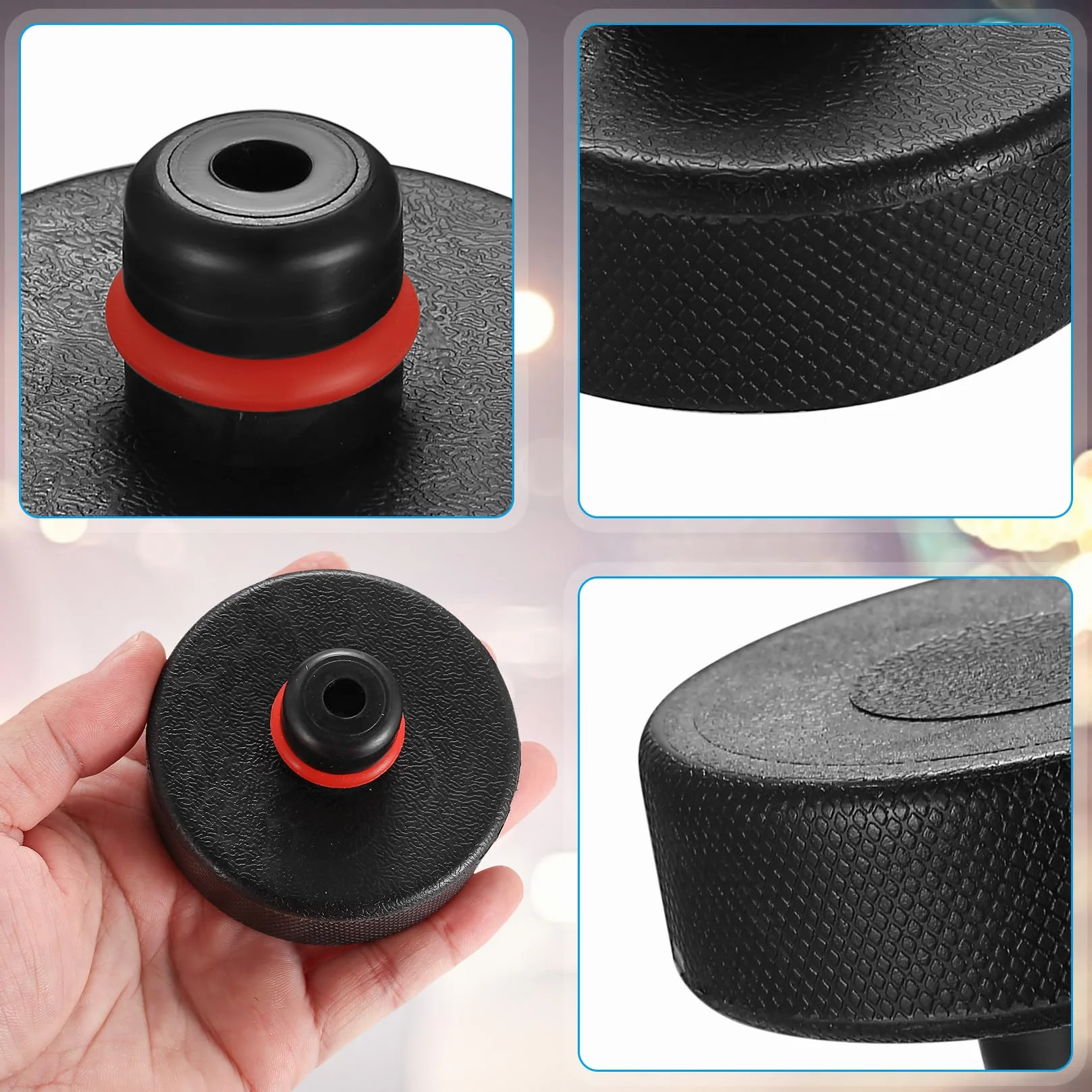 4 Piezas Gato Hidráulico Almohadilla de Goma Compatible Con Tesla Model 3/Y/S/X, Adaptador Jack Pad Herramienta Puntos de Elevación