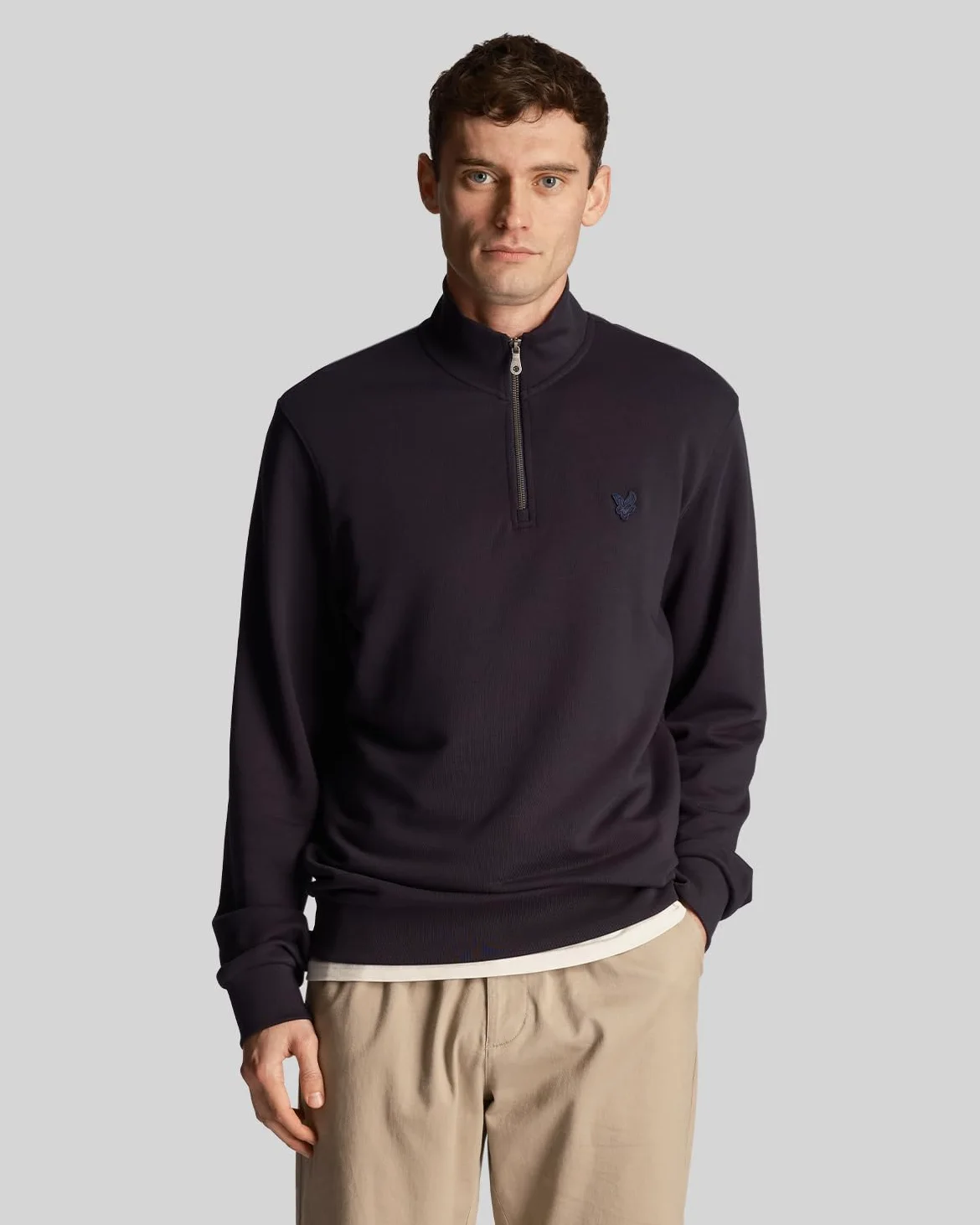 Lyle & Scott Tonal Eagle - Sudadera con cremallera para hombre