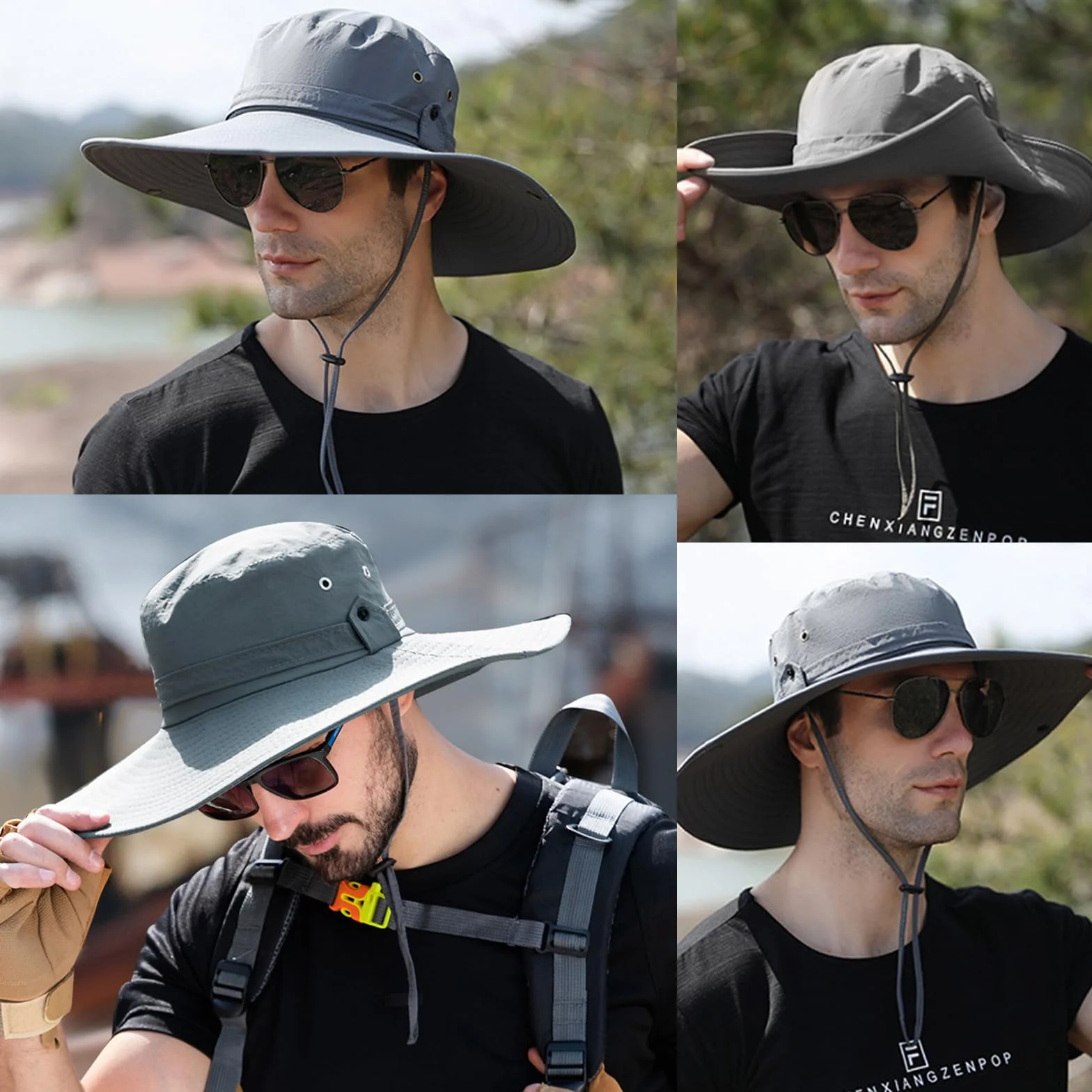 TYXHXT Sombreros Cubo, Bucket Hat, Pescador Gorro, Impermeable Plegable Sombrero, Pescador Gorro para Hombres y Mujeres, Sombreros Sol de Plegables para Verano con Protección, al Aire Libre