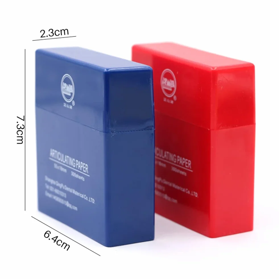 Papel de articulación 600 unidades tiras cuidado dental azul