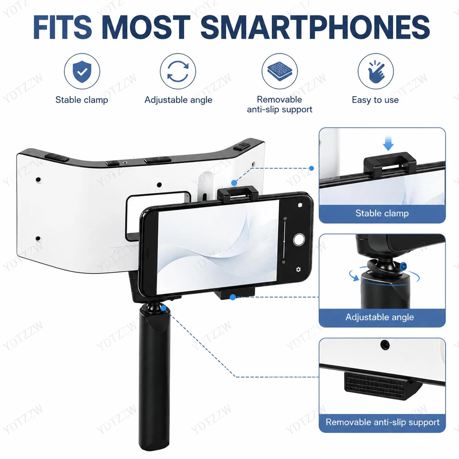 Lámpara LED dental fotografía 32000 lx 5 niveles brillo ajustable relleno bucal