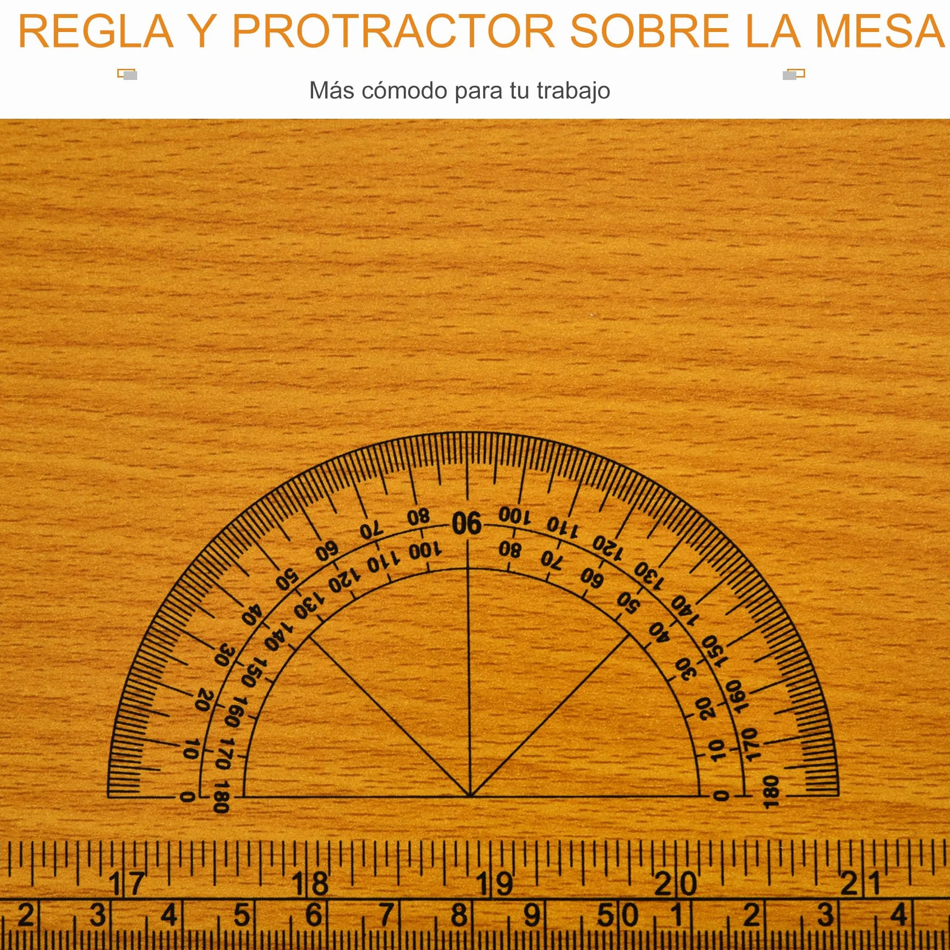 HOMCOM Banco de Trabajo Plegable Mesa con Regla Transportador 100 kg 100x60x75,5 cm Natural Negro