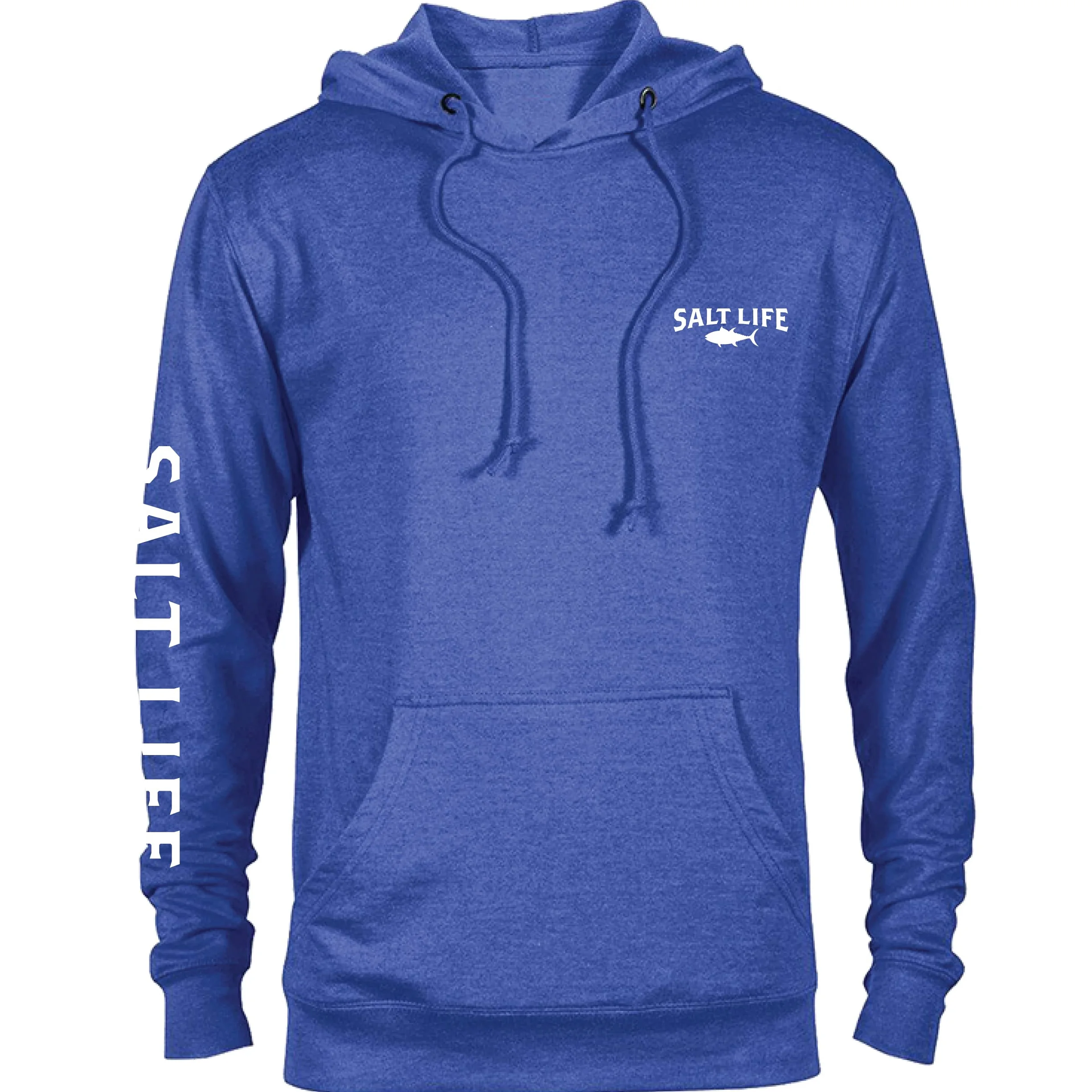 Salt Life Atlas Badge de Manga Larga, Sudadera con Capucha de Ajuste Clásico Hombre