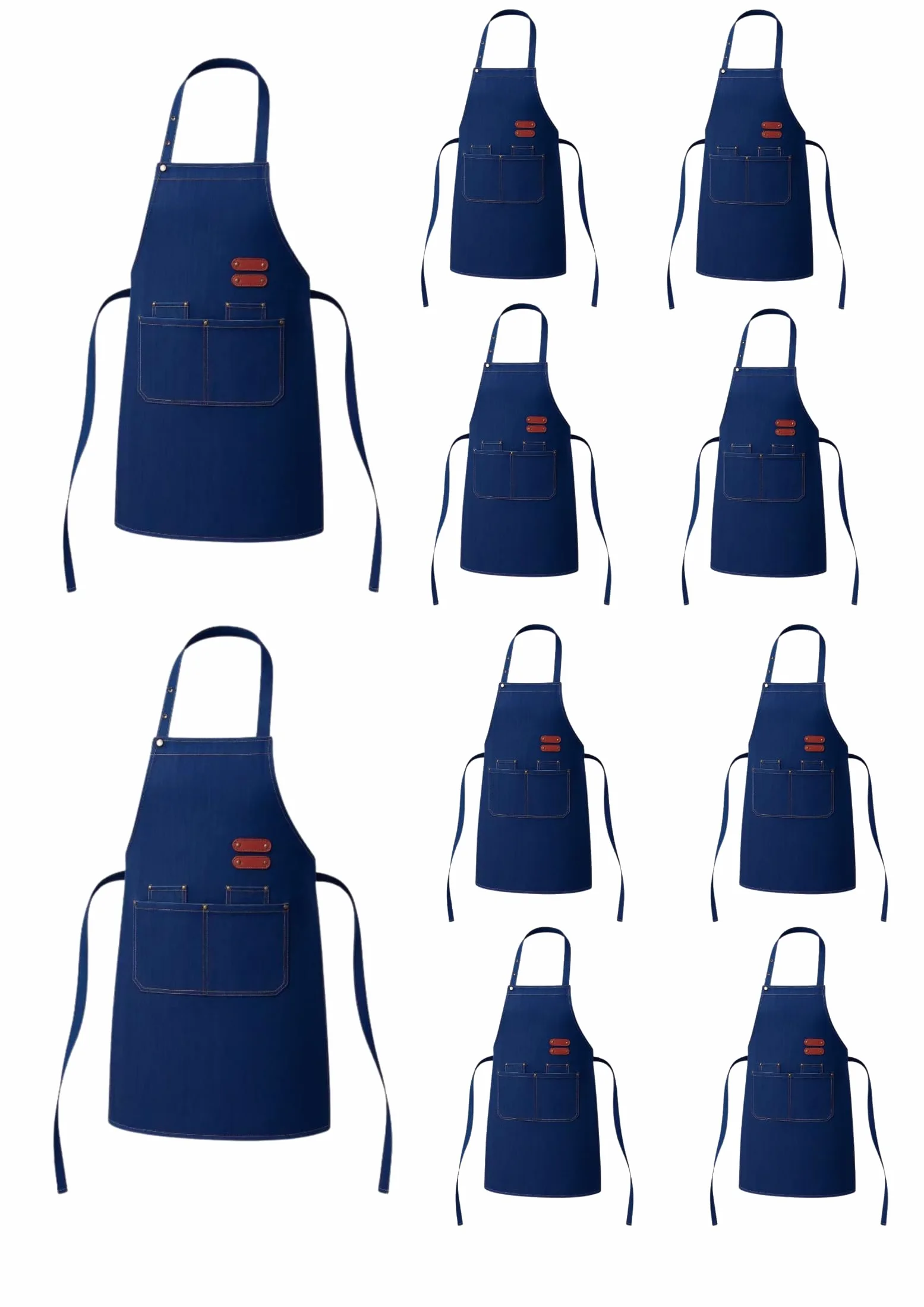 Delantal Profesional Unisex Estilo Vintage Ajustable Con Bolsillos Múltiples Cuero Sintético Cocina Jardinería Horneado Pintura Peluquería Cafetería Artesanía Trabajo - G108