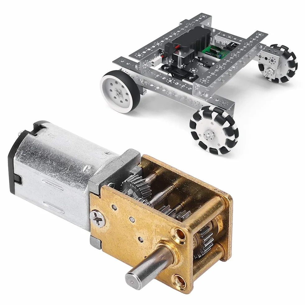 Mini Motor de Engranajes Helicoidal N20 Reducción DC3V 70RPM para Cerraduras Electrónicas Smart Cars Robots