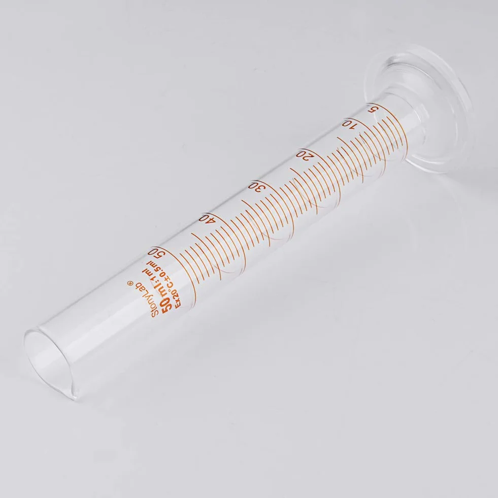 StonyLab Cilindro de Medición Graduado de Vidrio de Borosilicato 50 ml 2-Pack