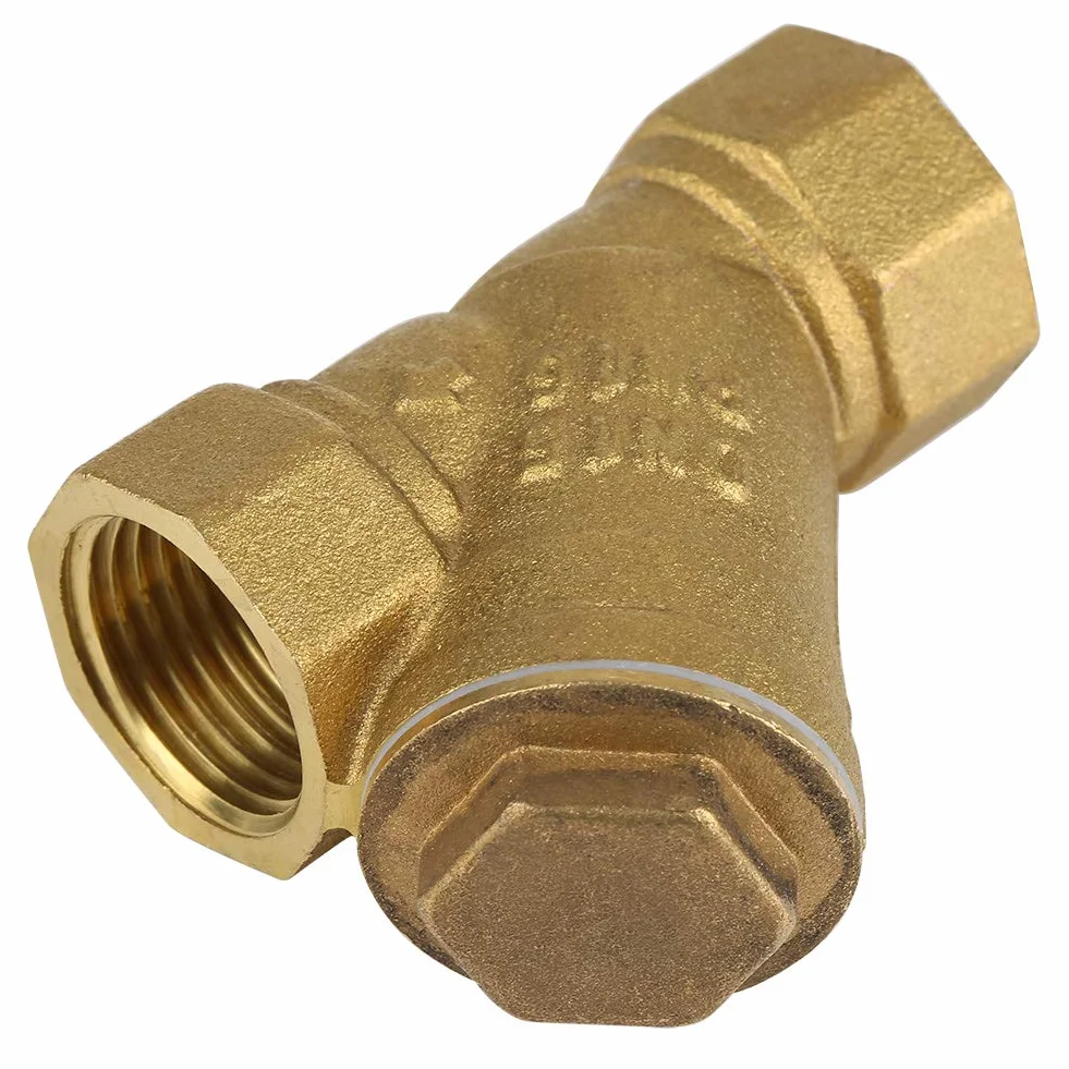 Filtro de Latón 1/2" BSPP Rosca Hembra Válvula en Y Separación Agua Aceite DN15