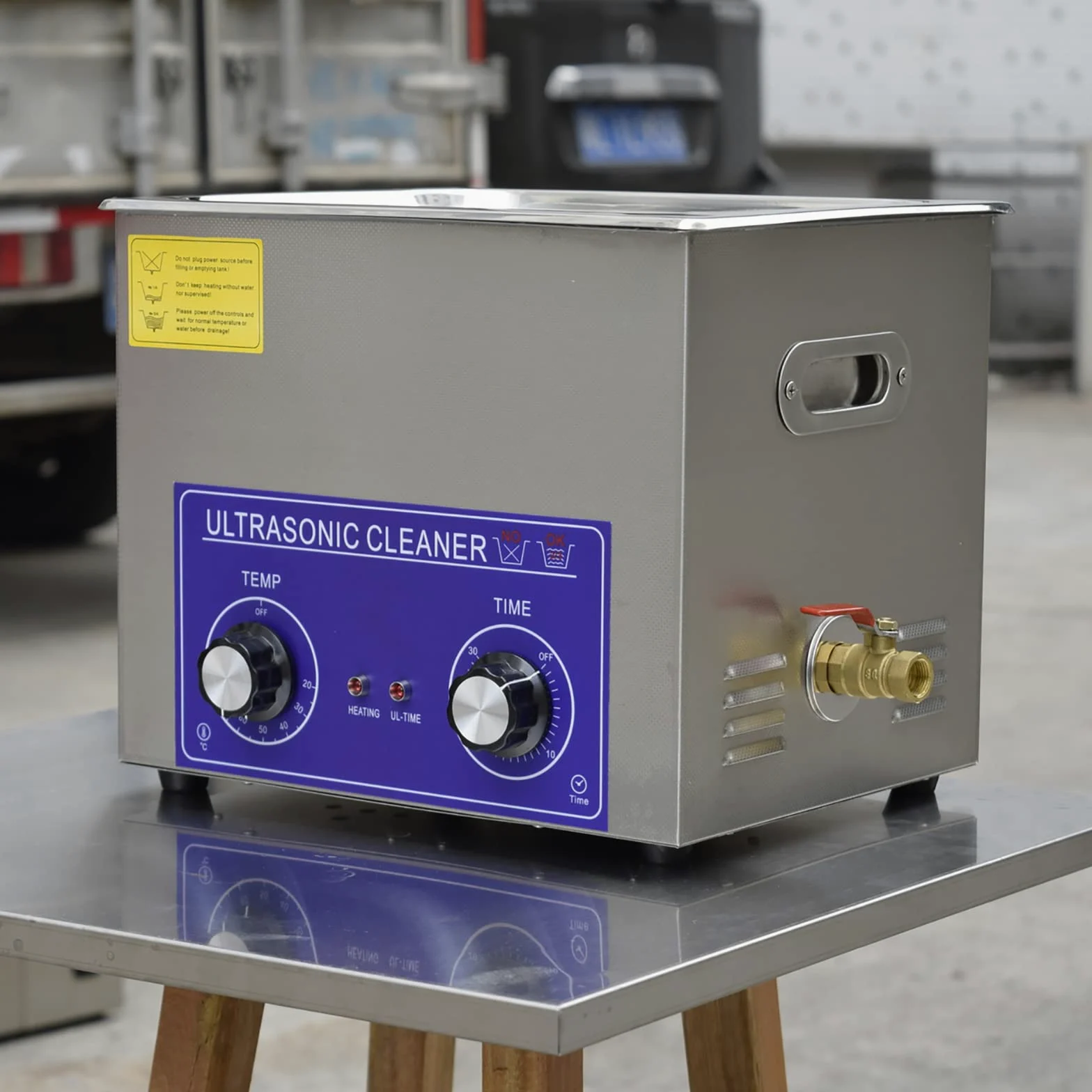 Limpiador Profesional de 10 litros con Calentador y Temporizador, máquina de Limpieza eléctrica Comercial para Limpiar Gafas, Relojes, Piezas de dentaduras postizas,