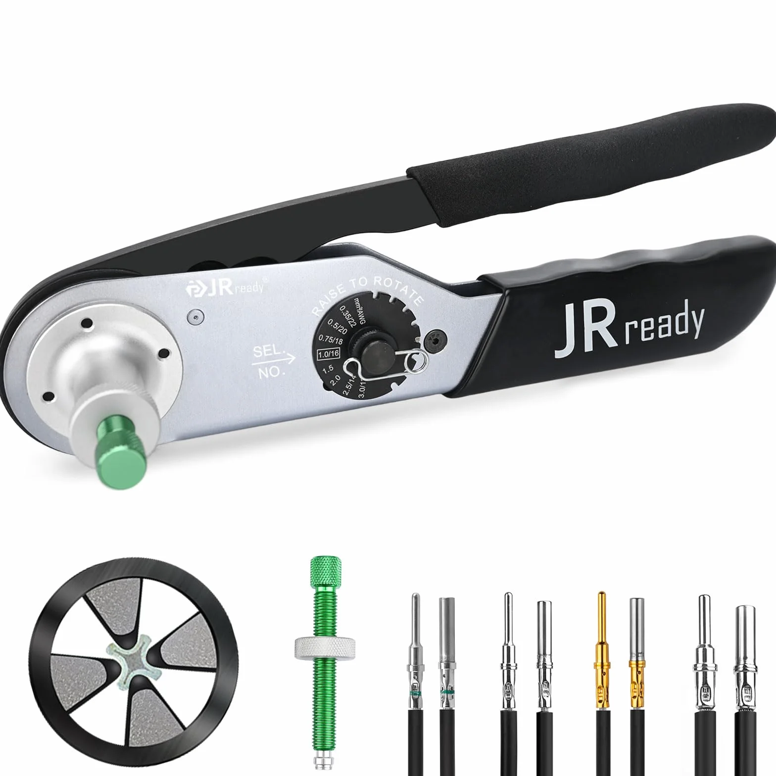 JRready JRD-HDT-48 Herramienta de Crimpado Deutsch para Contactos Sólidos 12-22AWG