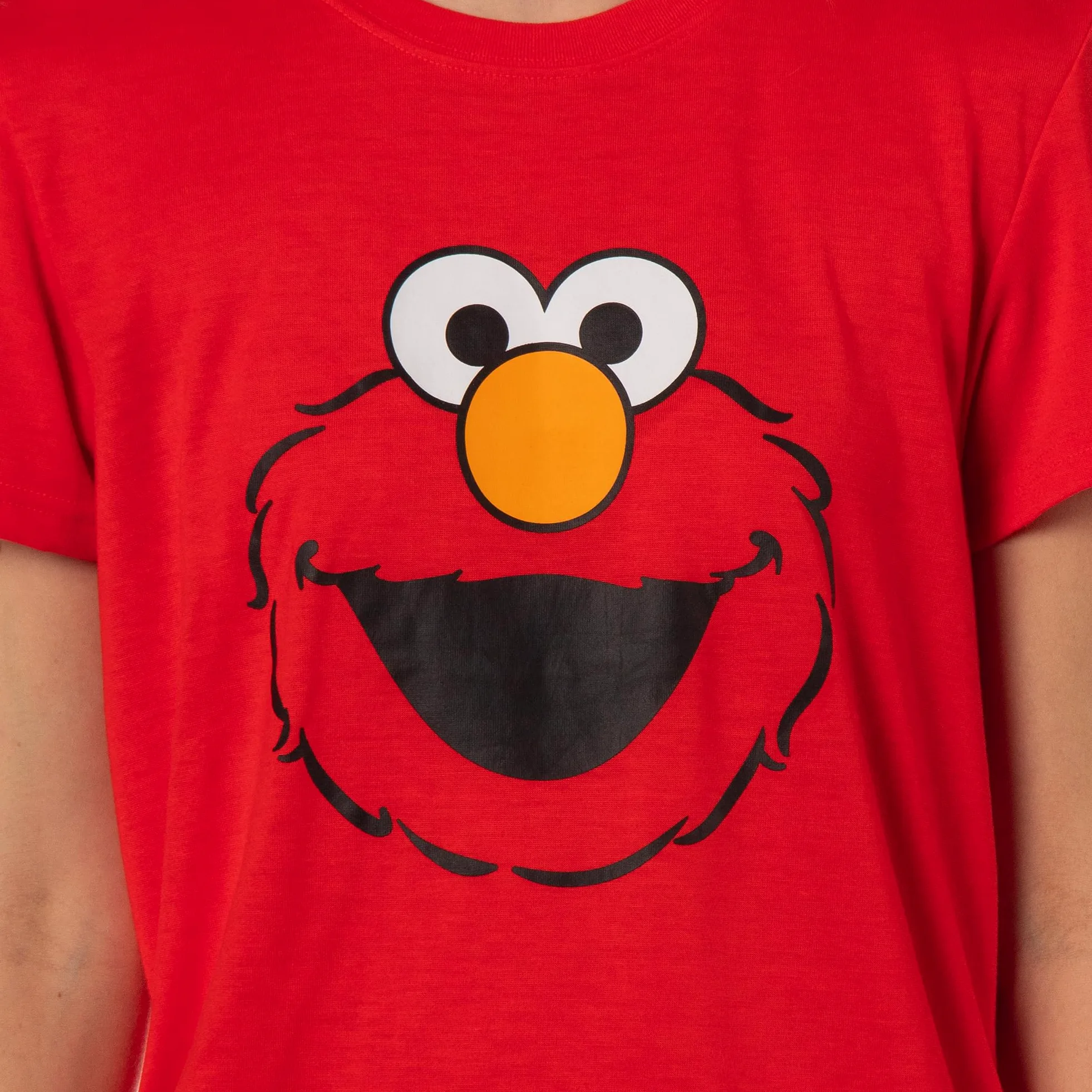 Sesame Street - Conjunto de pijama para mujer con estampado de cara grande