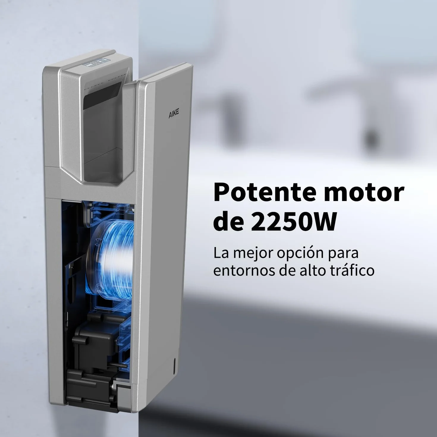 AIKE Swift Secamanos 1850W 220V Filtro HEPA Flujo Aire 90M/S