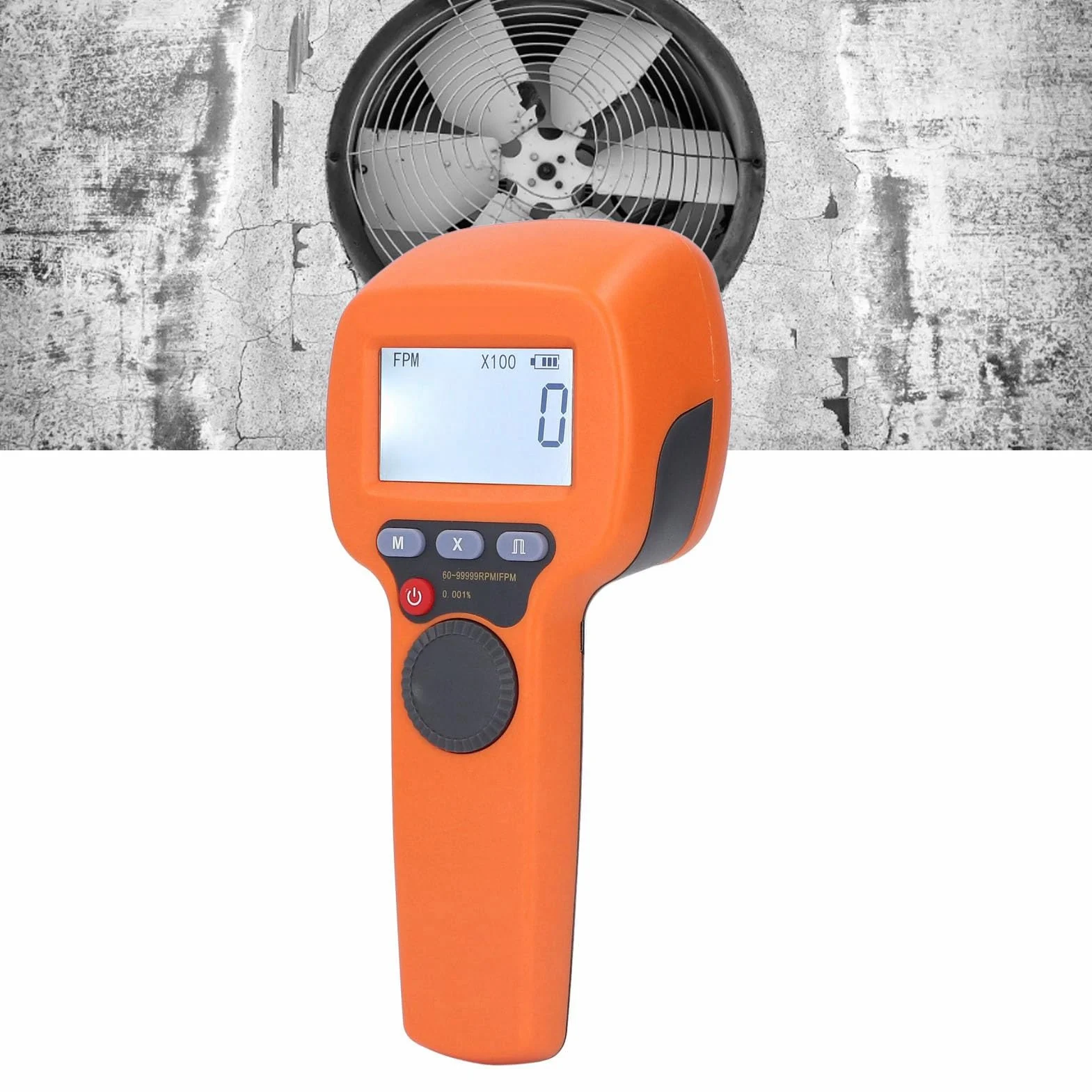 Estroboscopio LED digital portátil tacómetro 6099999 RPM recargable
