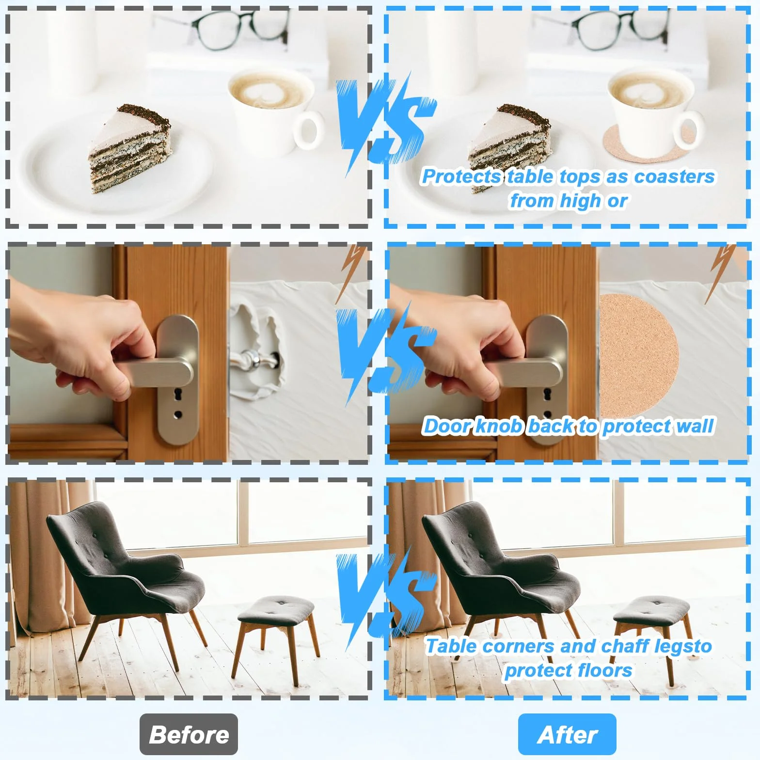 TIESOME 16 posavasos redondos de corcho autoadhesivos marrón para manualidades bebidas decoración de mesa