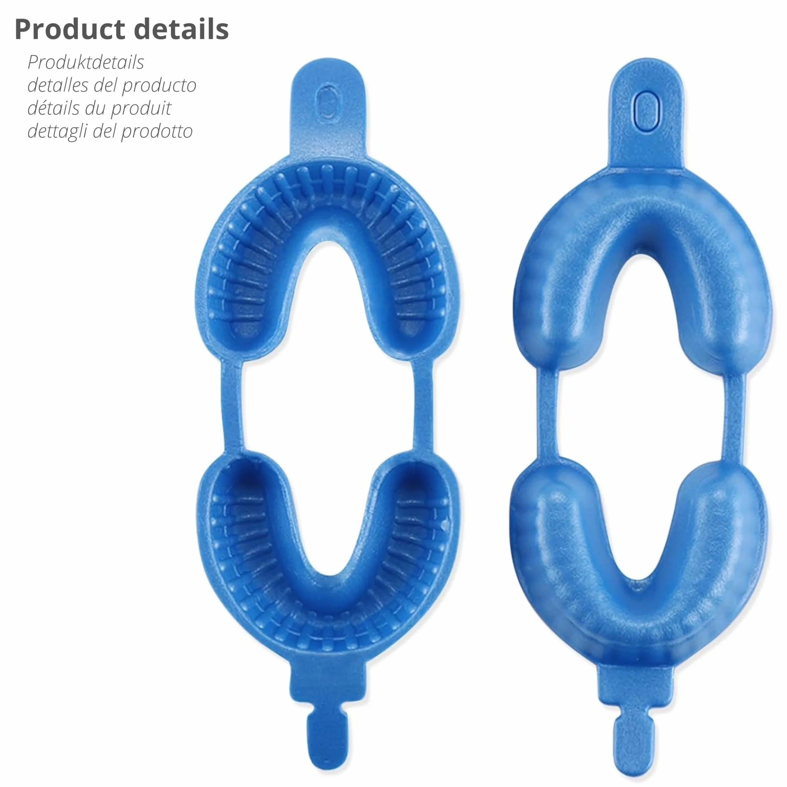 Cubeta de Fluorización Dental Profesional Homologada CE Bandeja para Gel de Flúor Adulto