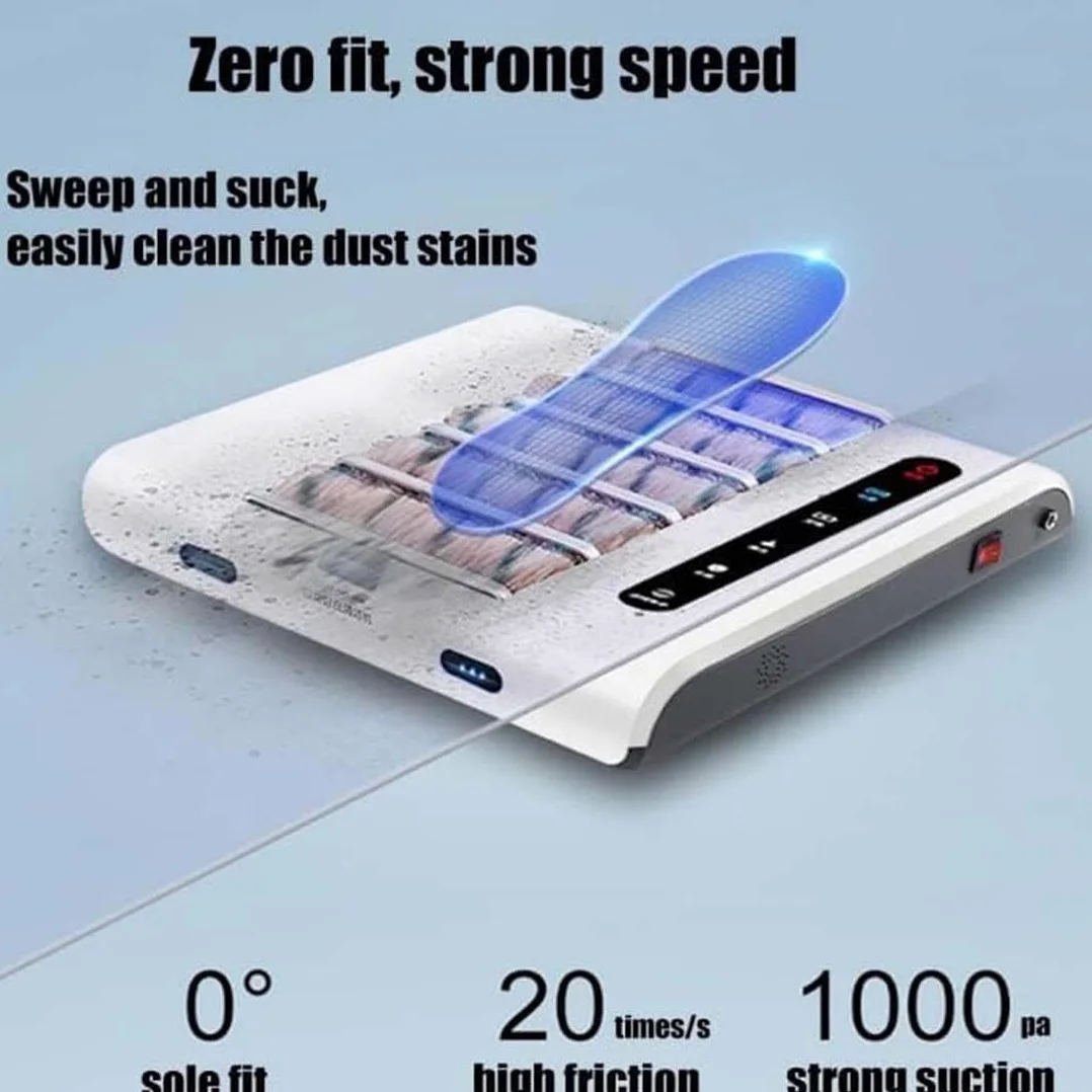 Máquina automática de limpieza de suela de zapatos, limpiador y pulidor de inducción recargable, 2600 mAh para hoteles, edificios comerciales y bancos